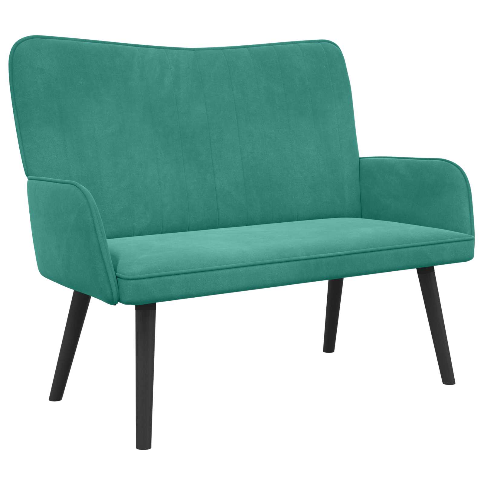 Twee Persoons Sofa Turquoise 115 x 61 x 87 cm Fluweel is nu te koop bij PeponiXL, paradijselijk wonen!