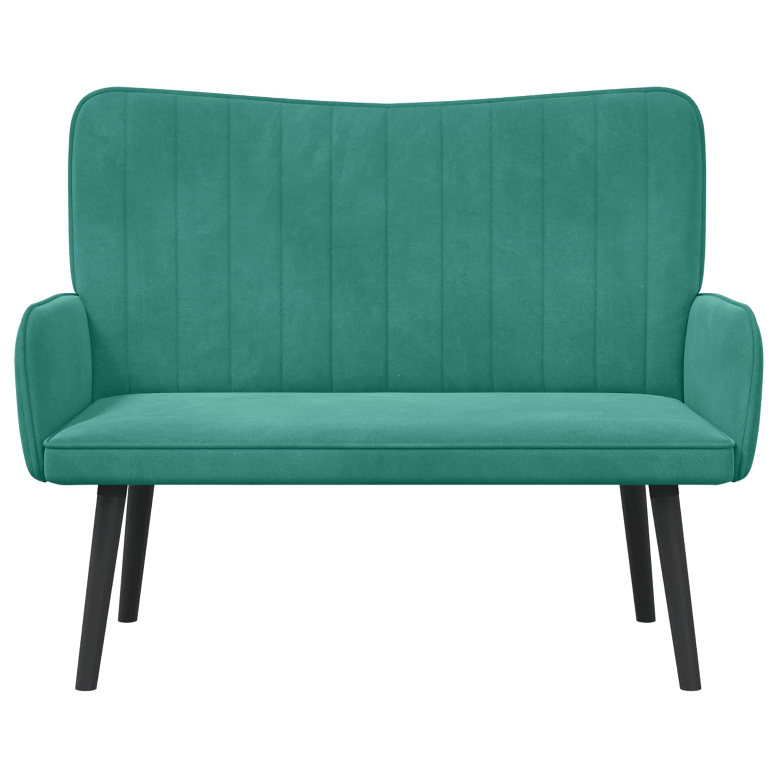 Twee Persoons Sofa Turquoise 115 x 61 x 87 cm Fluweel is nu te koop bij PeponiXL, paradijselijk wonen!