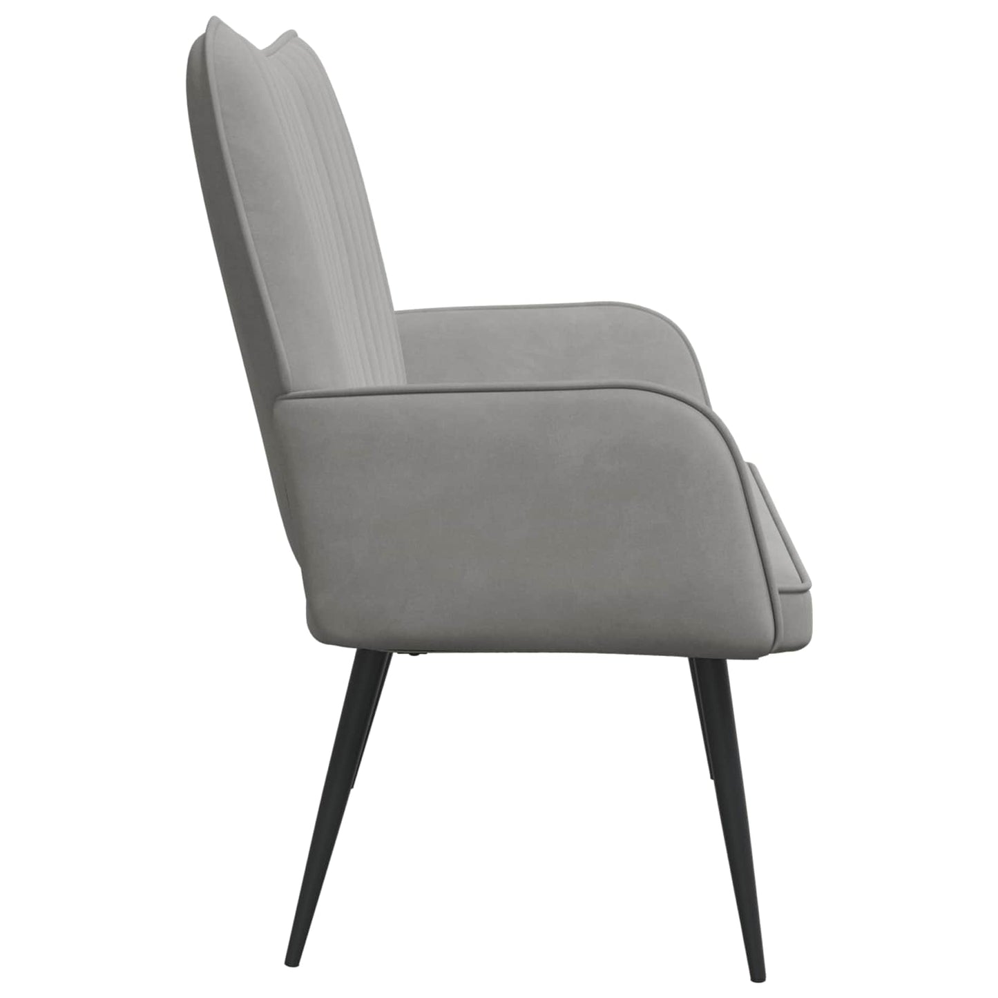 Twee Persoons Sofa Lichtgrijs 115 x 61 x 87 cm Fluweel is nu te koop bij PeponiXL, paradijselijk wonen!