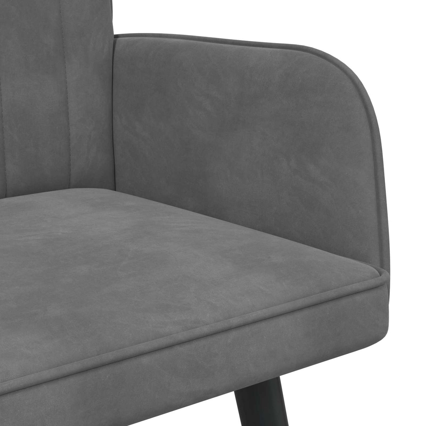 Twee Persoons Sofa Donkergrijs 115 x 61 x 87 cm Fluweel is nu te koop bij PeponiXL, paradijselijk wonen!