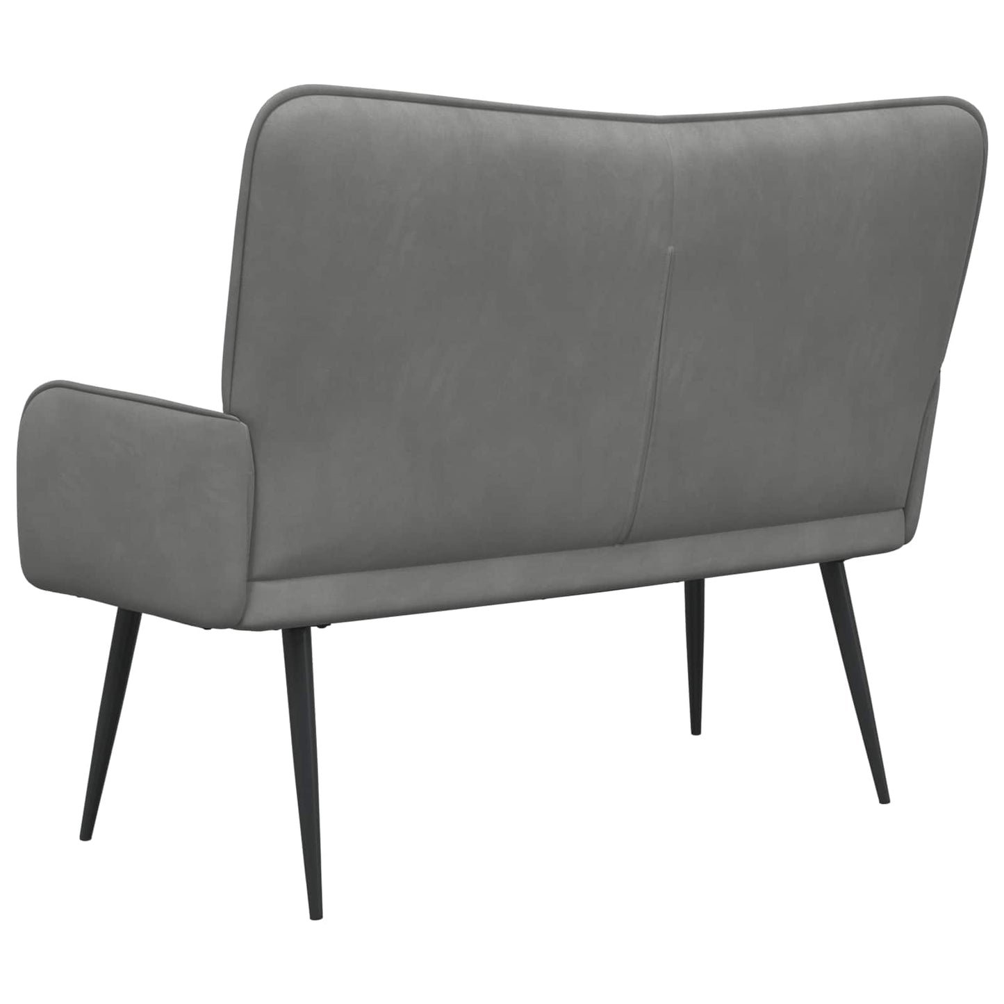Twee Persoons Sofa Donkergrijs 115 x 61 x 87 cm Fluweel is nu te koop bij PeponiXL, paradijselijk wonen!