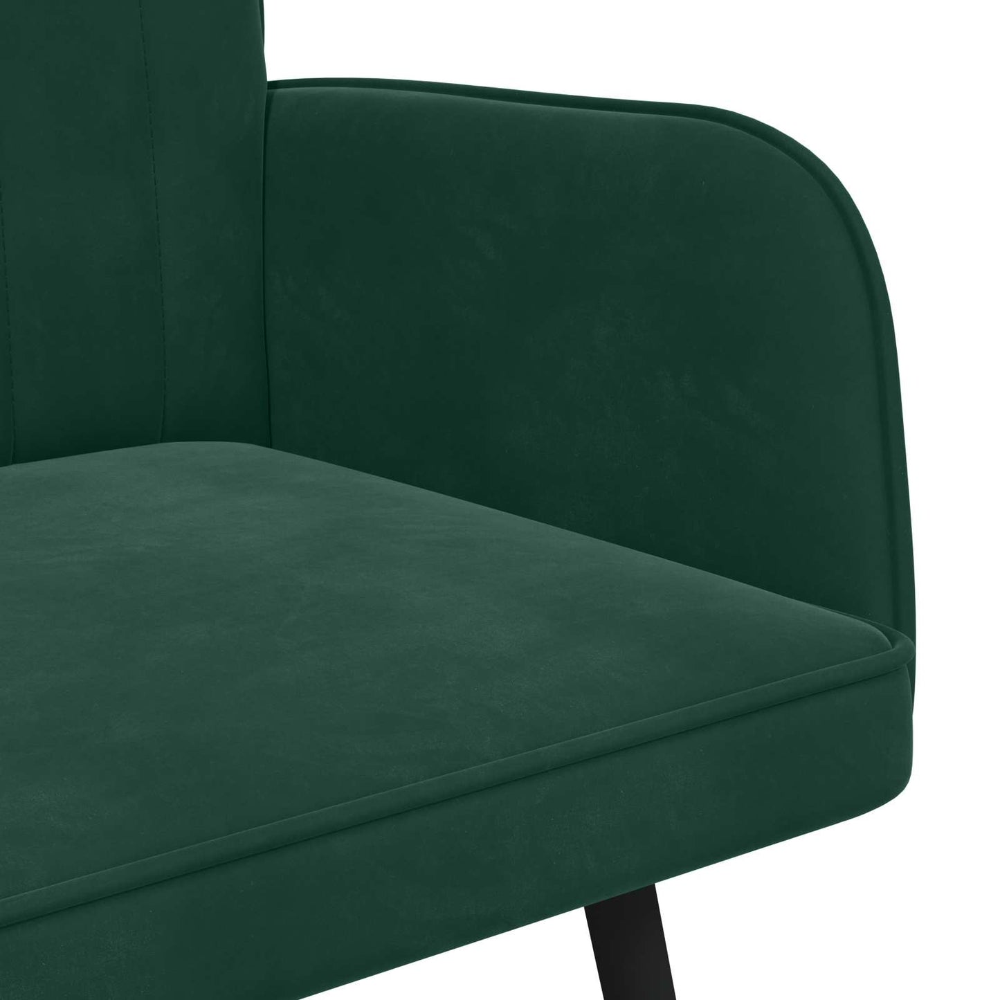 Twee Persoons Sofa Donkergroen 115 x 61 x 87 cm Fluweel is nu te koop bij PeponiXL, paradijselijk wonen!