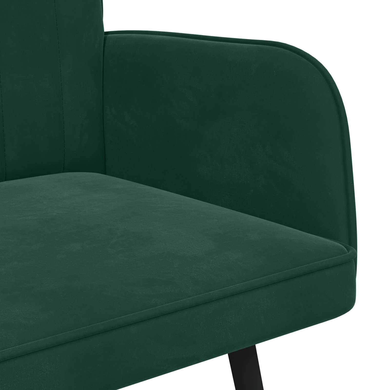 Twee Persoons Sofa Donkergroen 115 x 61 x 87 cm Fluweel is nu te koop bij PeponiXL, paradijselijk wonen!