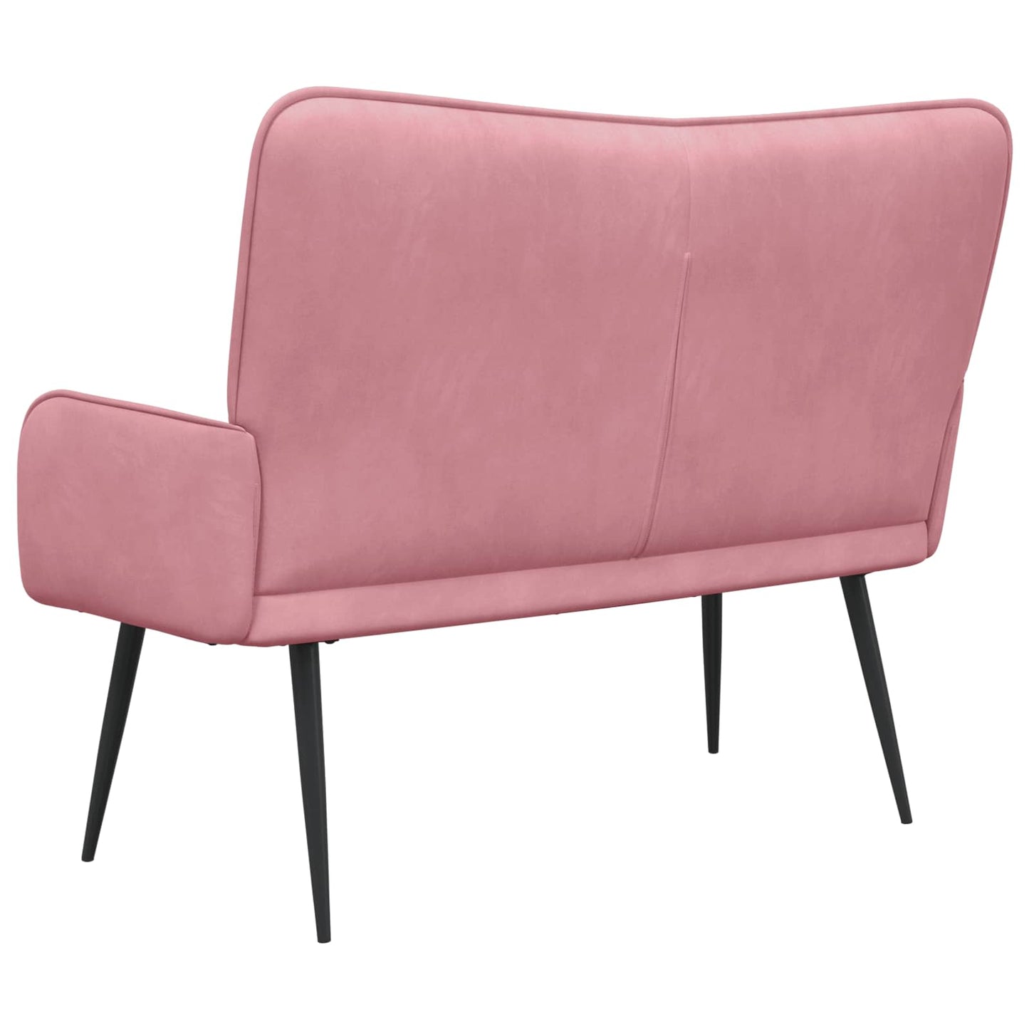 Twee Persoons Sofa Roze 115 x 61 x 87 cm Fluweel is nu te koop bij PeponiXL, paradijselijk wonen!