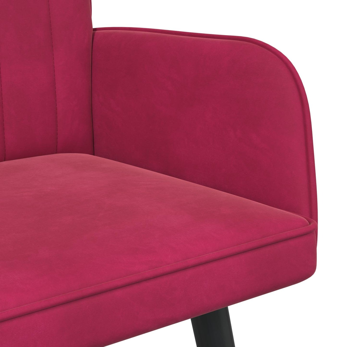 Twee Persoons Sofa Wijnrood 115 x 61 x 87 cm Fluweel is nu te koop bij PeponiXL, paradijselijk wonen!