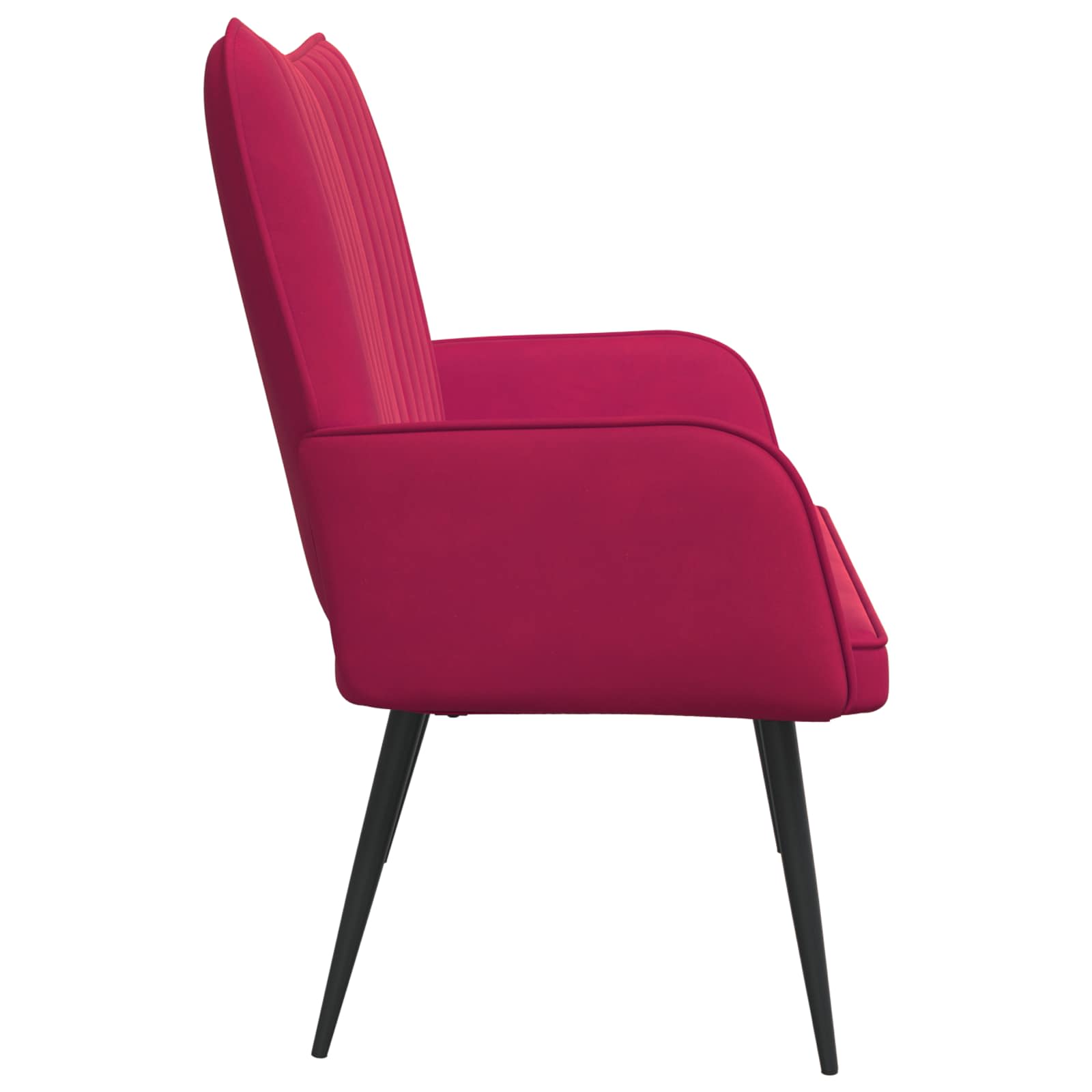 Twee Persoons Sofa Wijnrood 115 x 61 x 87 cm Fluweel is nu te koop bij PeponiXL, paradijselijk wonen!