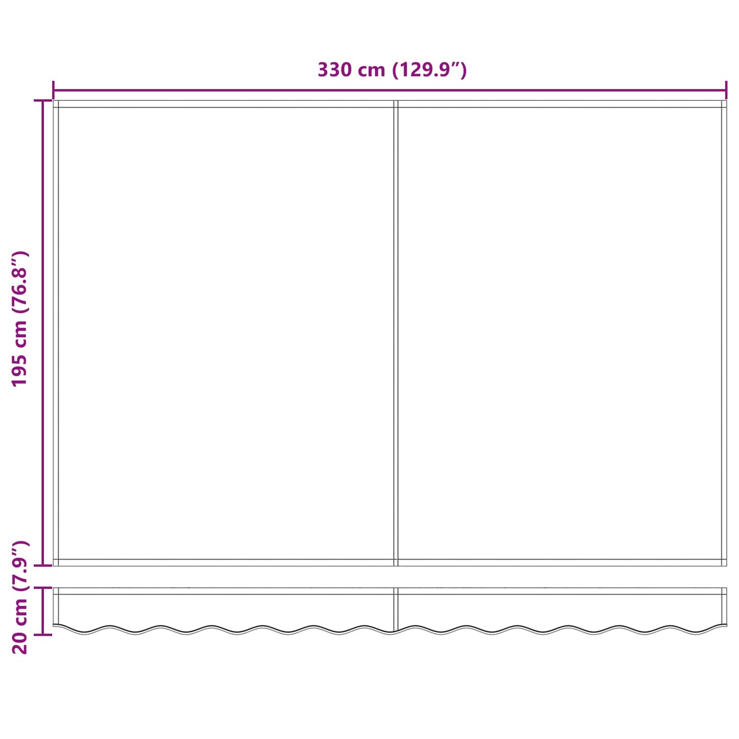 Uitschuifbare luifel Bruin 3,5 x 2 m is nu te koop bij PeponiXL, paradijselijk wonen!