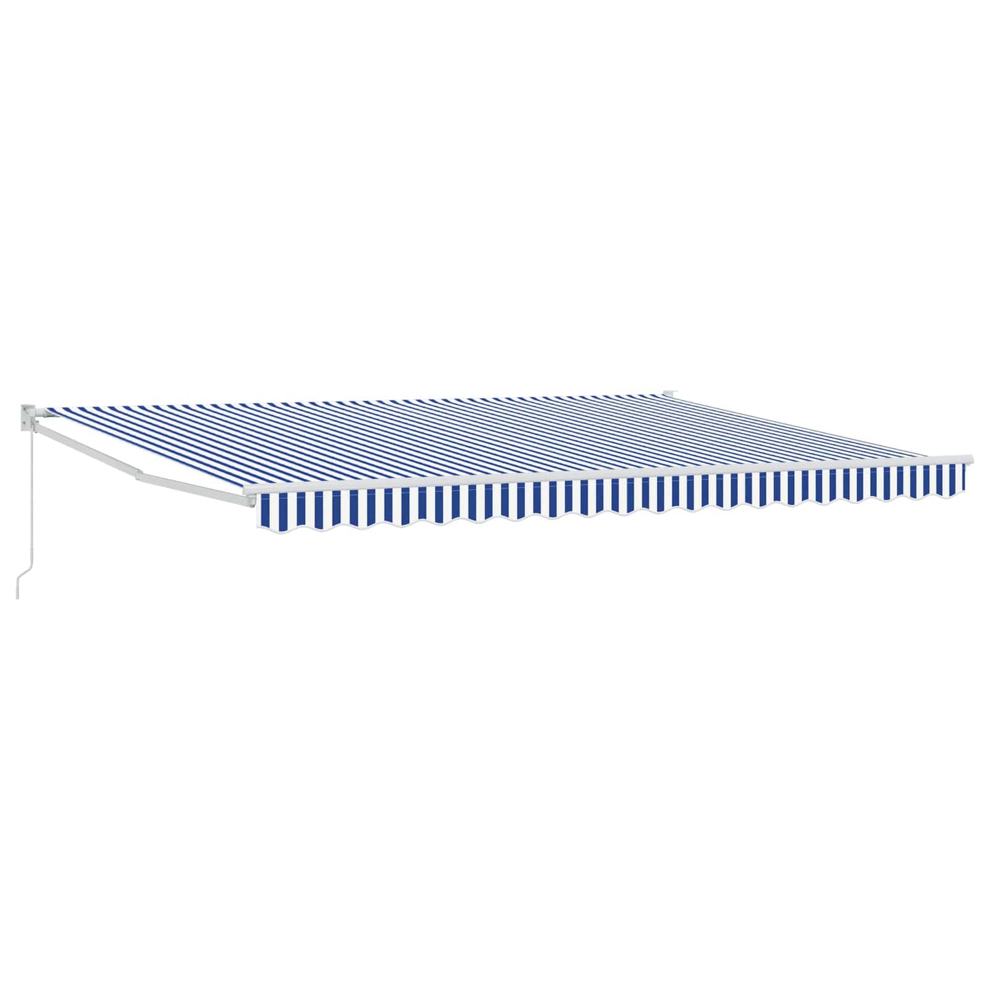 Uitschuifbare luifel Blauw en Wit 4 x 2 m is nu te koop bij PeponiXL, paradijselijk wonen!