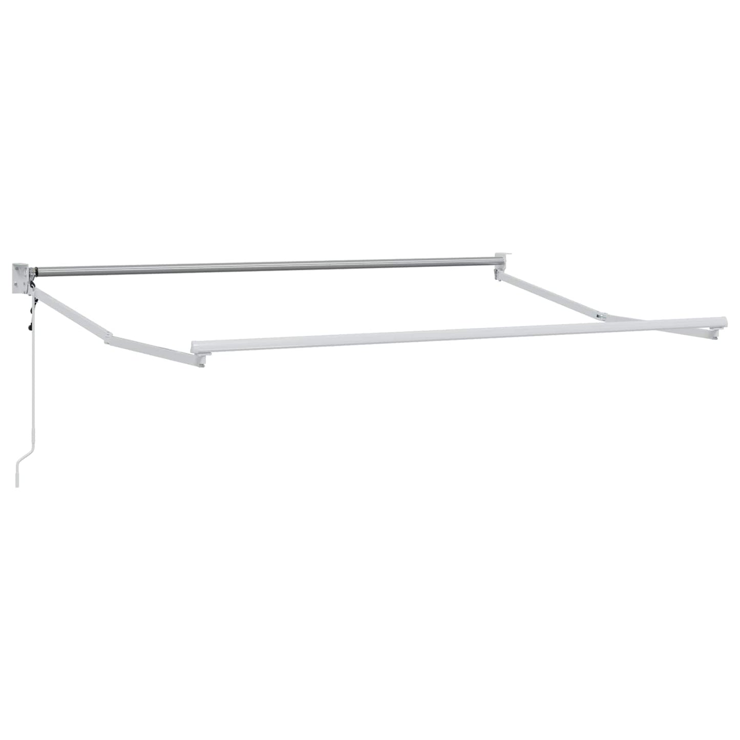 Elektrisch Uittrekbaar Zonnescherm Geel, Grijs en Wit 2,5 x 2 m is nu te koop bij PeponiXL, paradijselijk wonen!