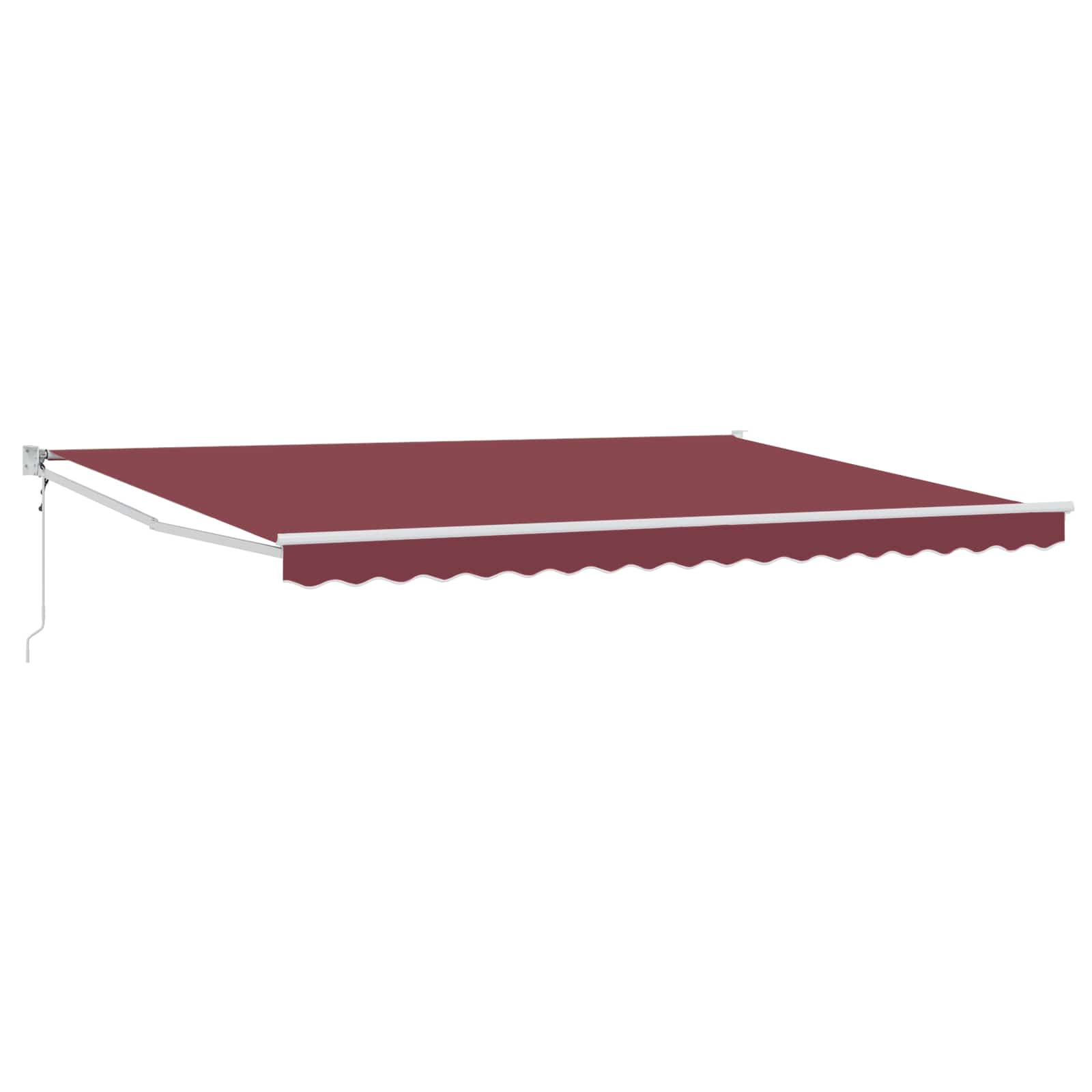 Elektrisch Uittrekbaar Zonnescherm Bordeauxrood 4 x 2 m is nu te koop bij PeponiXL, paradijselijk wonen!