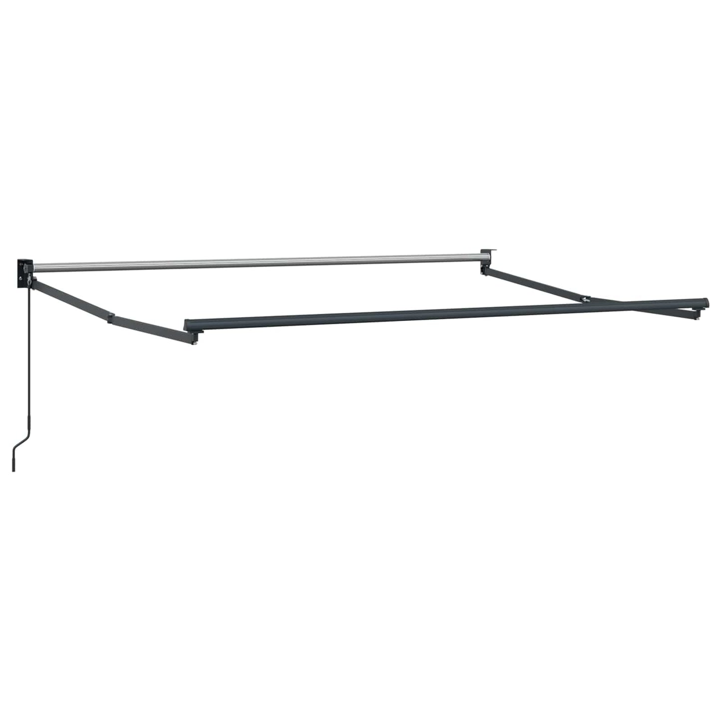 Uitschuifbare luifel Geel, Grijs en Wit 2,5 x 2 m is nu te koop bij PeponiXL, paradijselijk wonen!