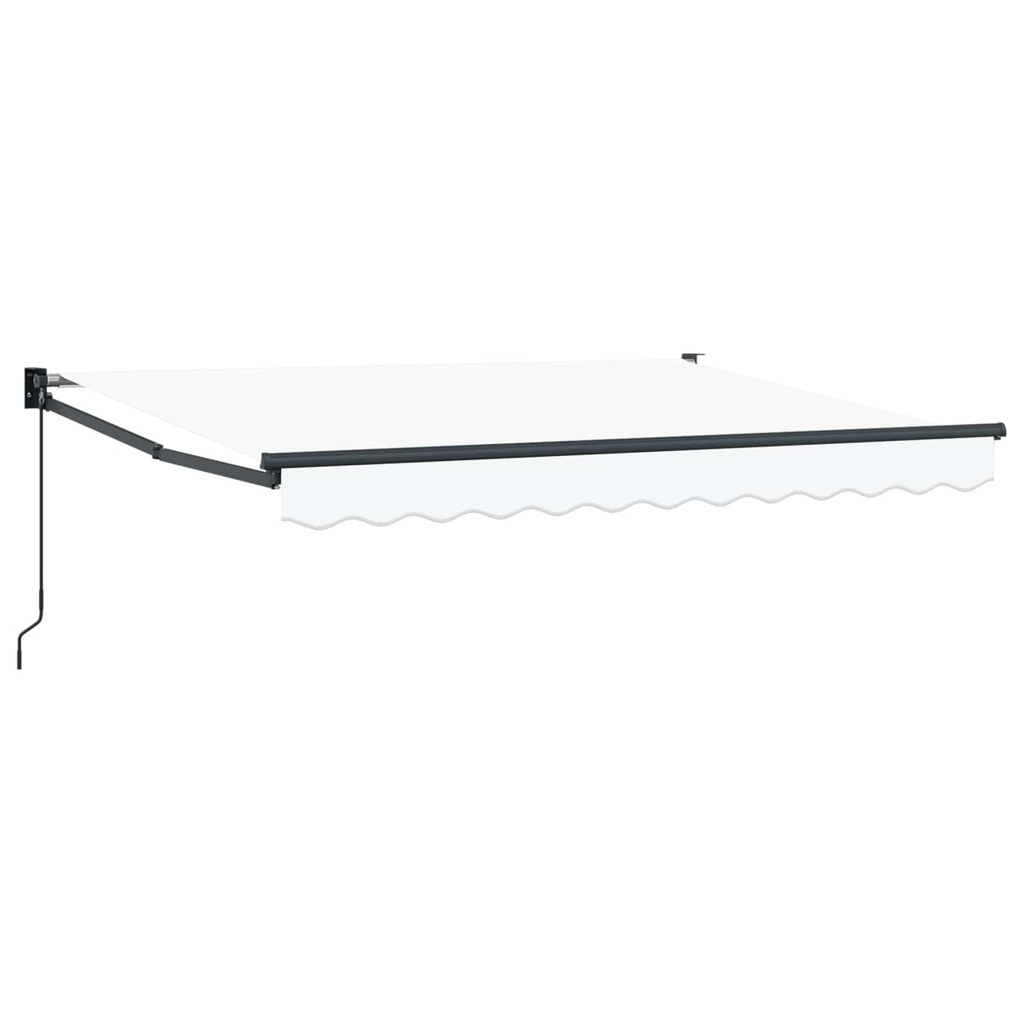 Uitschuifbare luifel Wit 2,5 x 2 m 100% Polyester en Aluminium is nu te koop bij PeponiXL, paradijselijk wonen!
