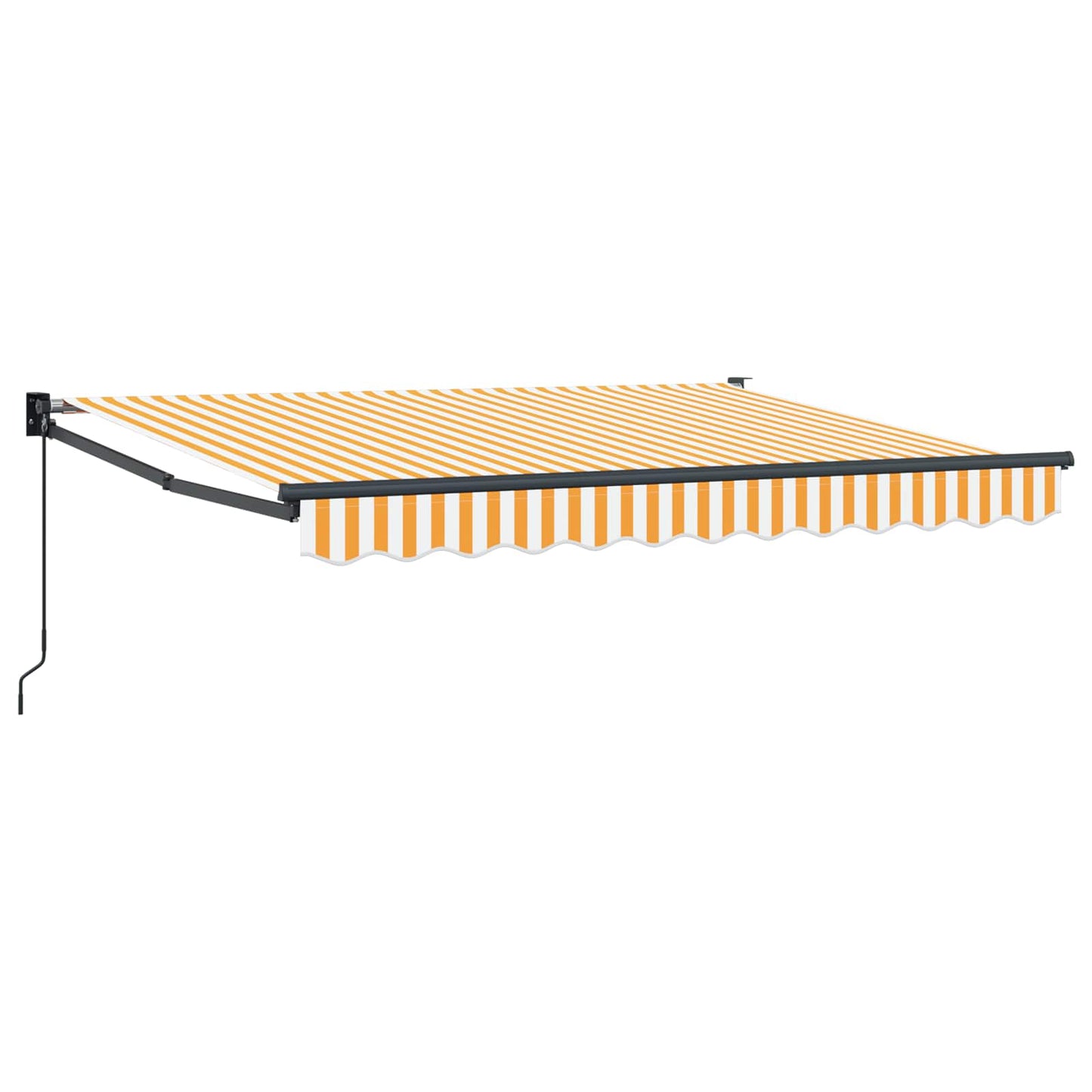 Uitschuifbare luifel Geel en wit 3 x 2 m is nu te koop bij PeponiXL, paradijselijk wonen!