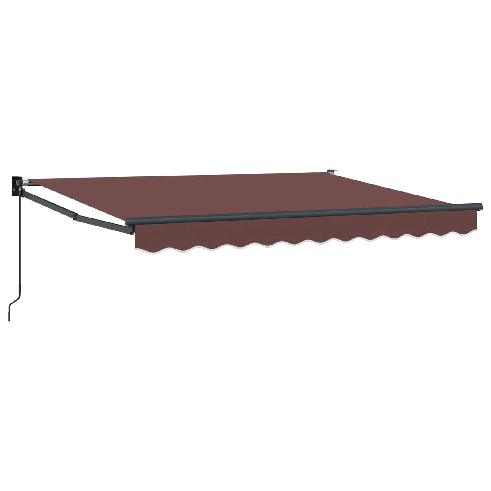 Uitschuifbare luifel Bruin 3 x 2 m 100% Polyester en Aluminium is nu te koop bij PeponiXL, paradijselijk wonen!