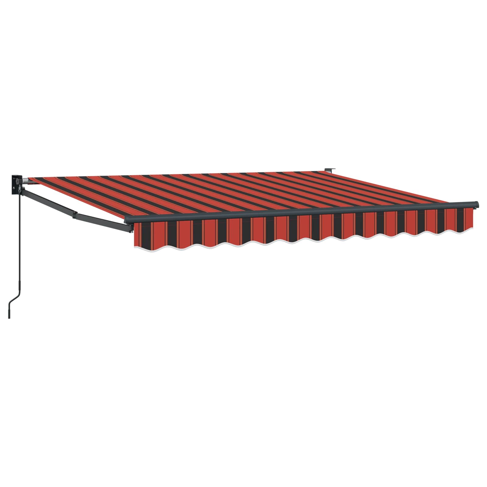 Uitschuifbare luifel Oranje, Zwart en Geel 3,5 x 2 m is nu te koop bij PeponiXL, paradijselijk wonen!