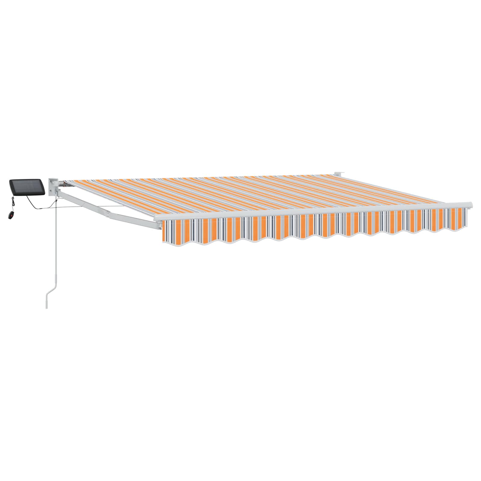 Handbediende luifel met LED's Blauw, Oranje, Wit 3 x 2,5 m is nu te koop bij PeponiXL, paradijselijk wonen!