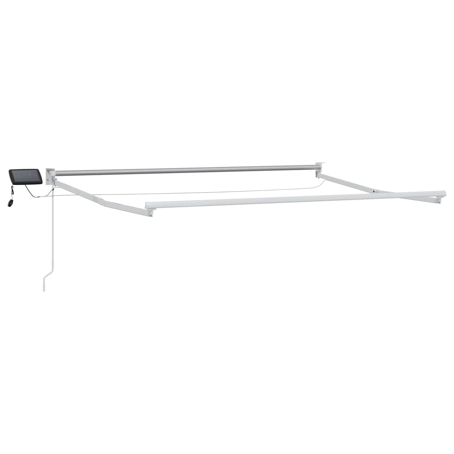 Handbediende luifel met LED's Wit 3 x 2,5 m is nu te koop bij PeponiXL, paradijselijk wonen!