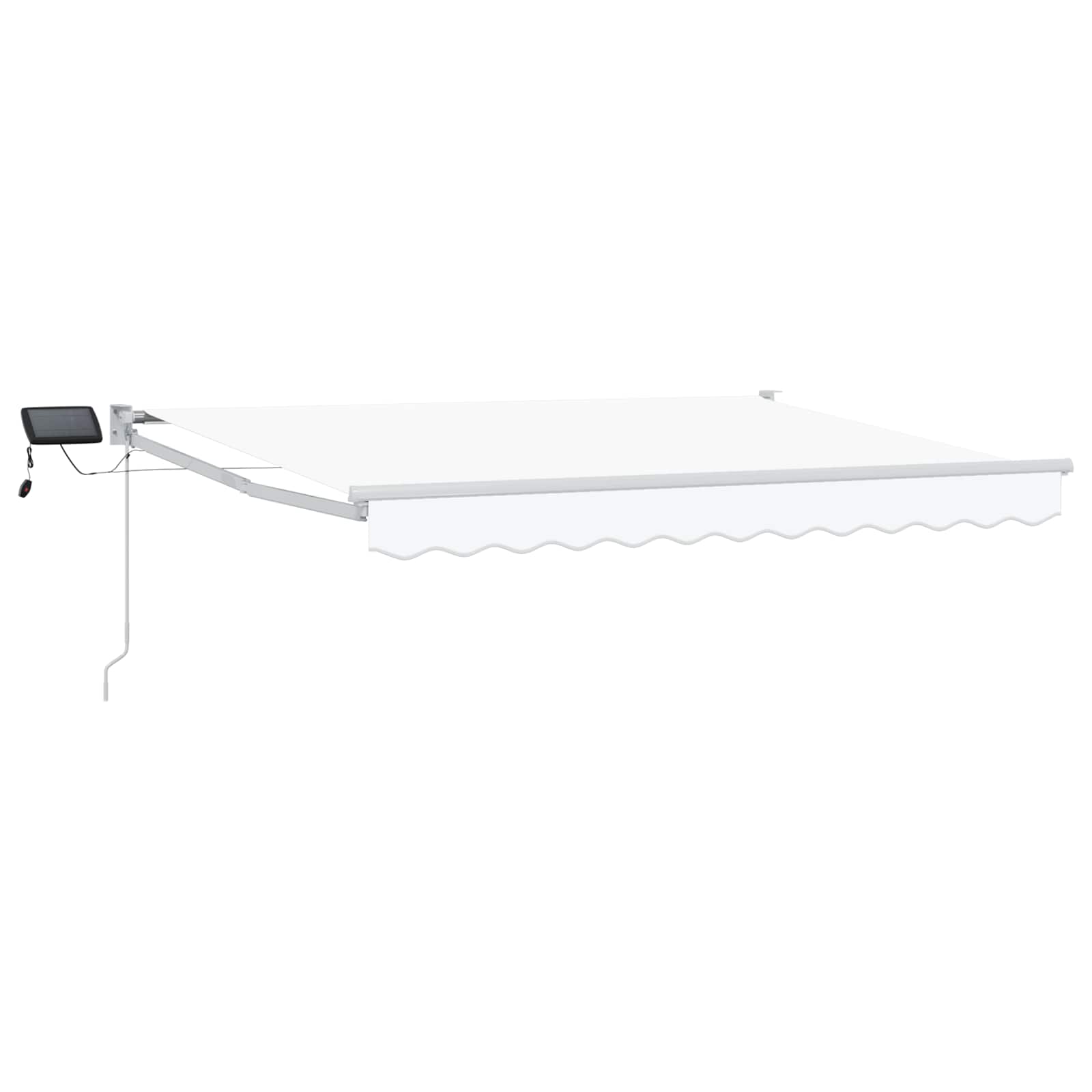 Handbediende luifel met LED's Wit 3,5 x 2,5 m is nu te koop bij PeponiXL, paradijselijk wonen!