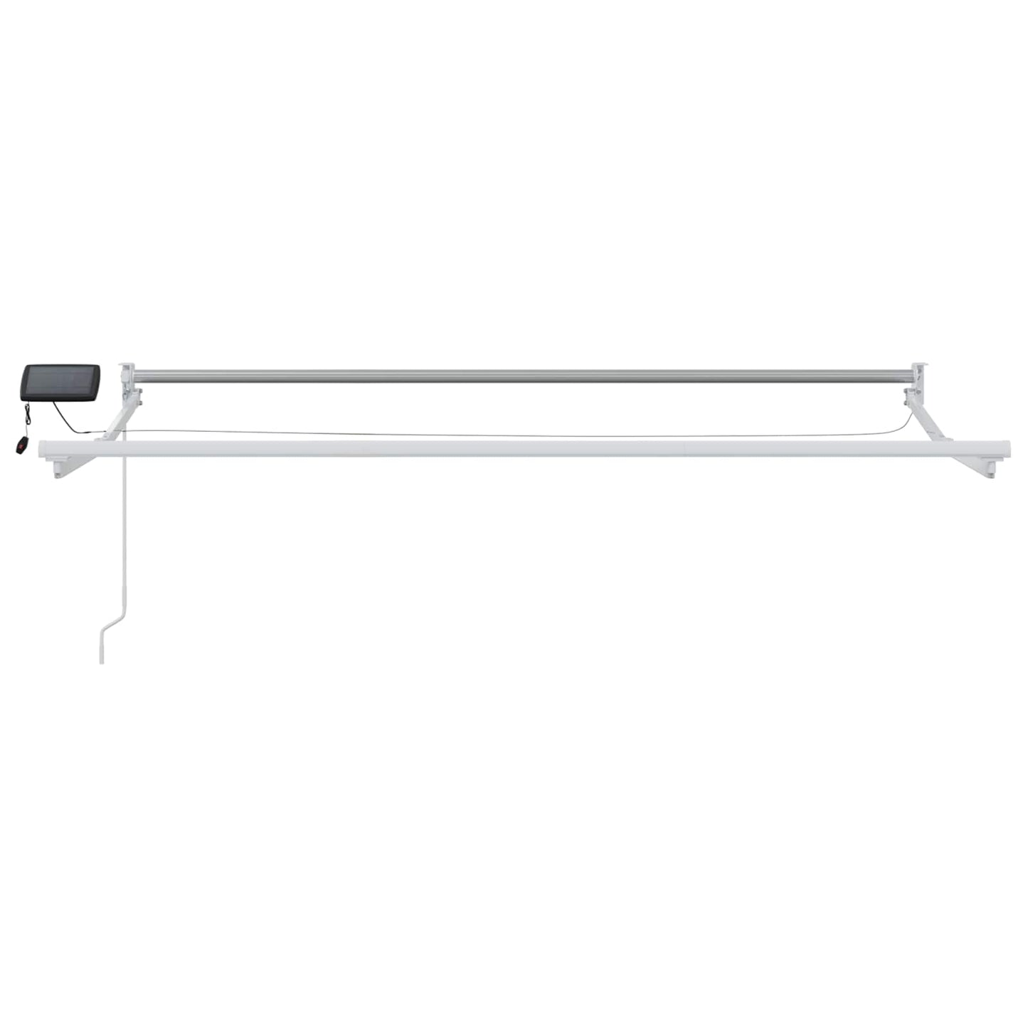 Handbediende luifel met LED's Wit 3,5 x 2,5 m is nu te koop bij PeponiXL, paradijselijk wonen!