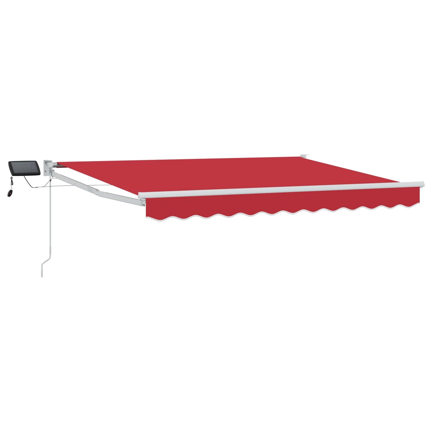 Handbediende luifel met LED's Rood en Wit 3,5 x 2,5 m is nu te koop bij PeponiXL, paradijselijk wonen!