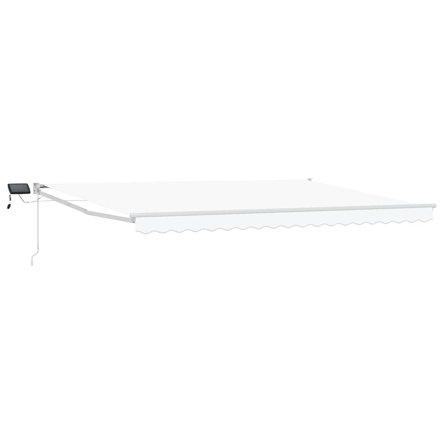 Handbediende luifel met LED's Wit 4 × 3 m is nu te koop bij PeponiXL, paradijselijk wonen!