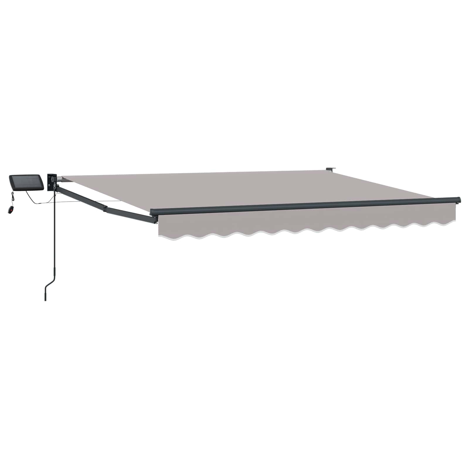 Handbediende luifel met LED's 3,5 x 2,5 m is nu te koop bij PeponiXL, paradijselijk wonen!