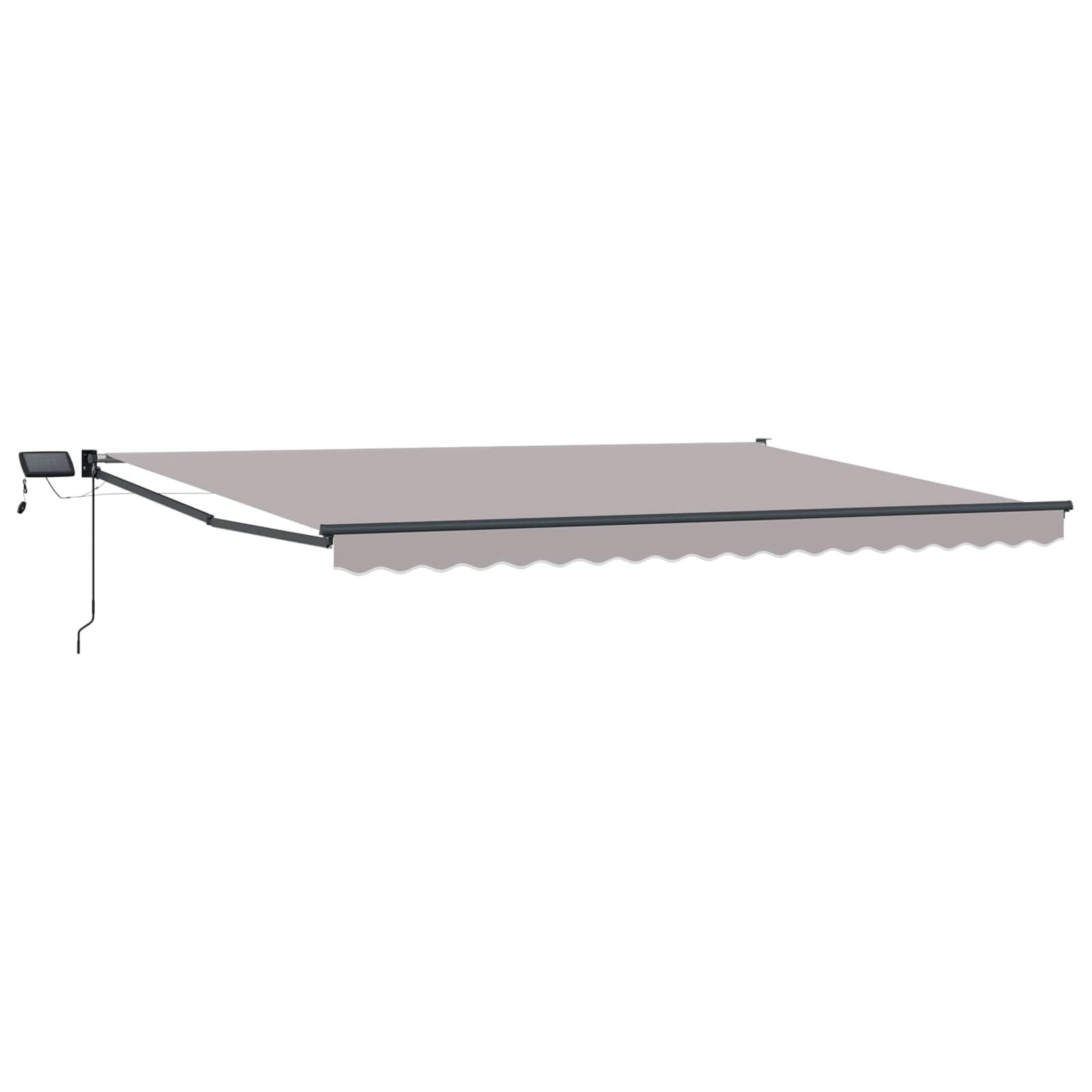 Handbediende luifel met LED's 4 × 3 m is nu te koop bij PeponiXL, paradijselijk wonen!