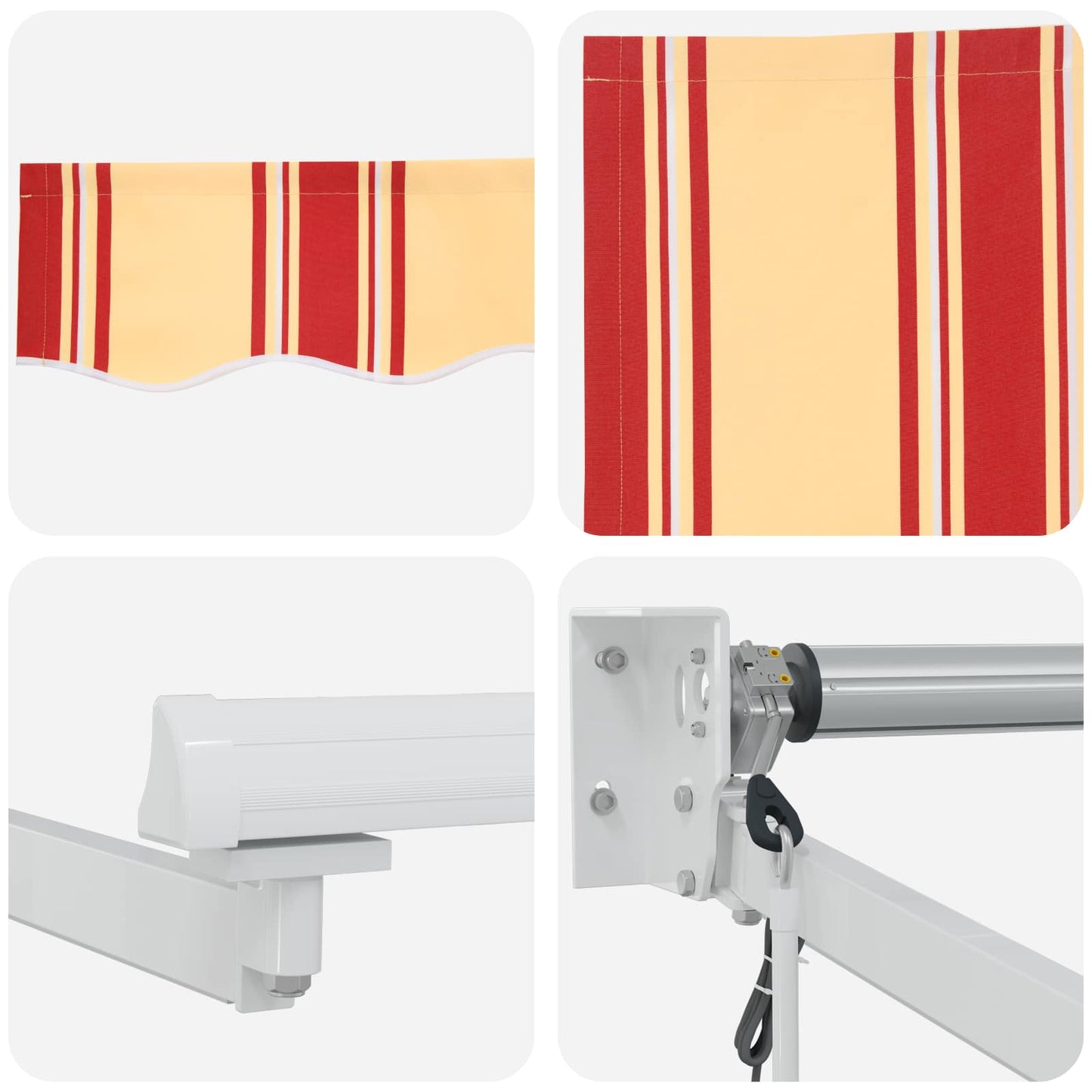 Elektrisch Uittrekbaar Zonnescherm Multikleur 3 x 2 m is nu te koop bij PeponiXL, paradijselijk wonen!