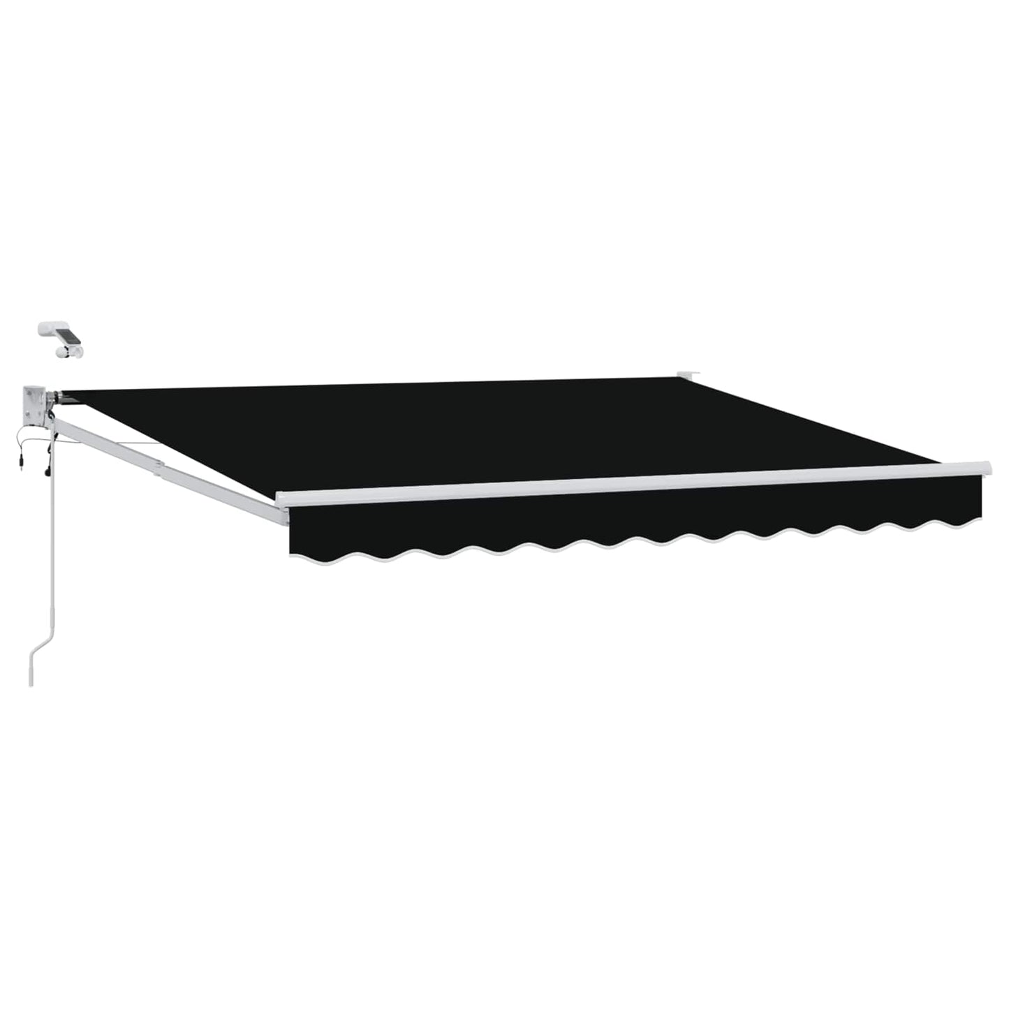 Elektrisch Uittrekbaar Zonnescherm Zwart 3,5 x 2,5 m is nu te koop bij PeponiXL, paradijselijk wonen!