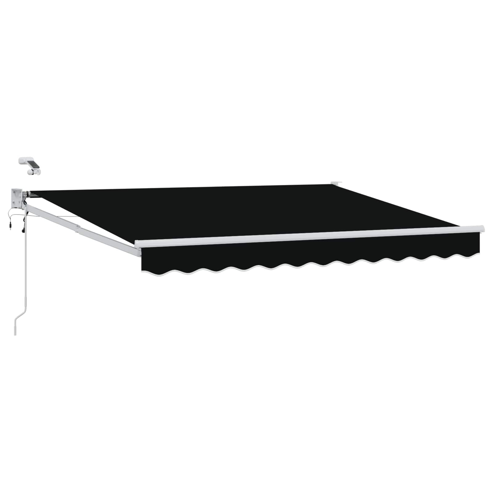 Elektrisch Uittrekbaar Zonnescherm Zwart 3,5 x 2,5 m is nu te koop bij PeponiXL, paradijselijk wonen!