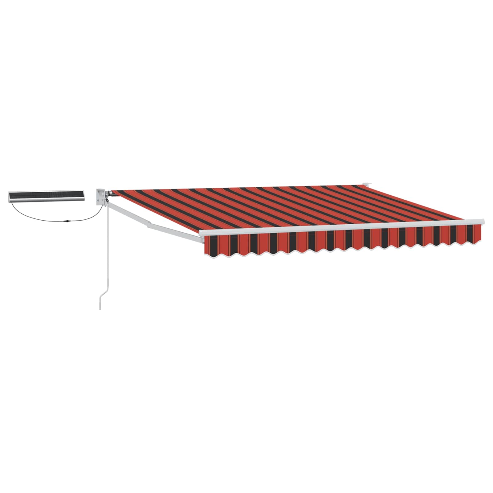 Elektrisch Uittrekbaar Zonnescherm Oranje, Bruin, Wit 3 x 2,5 m is nu te koop bij PeponiXL, paradijselijk wonen!