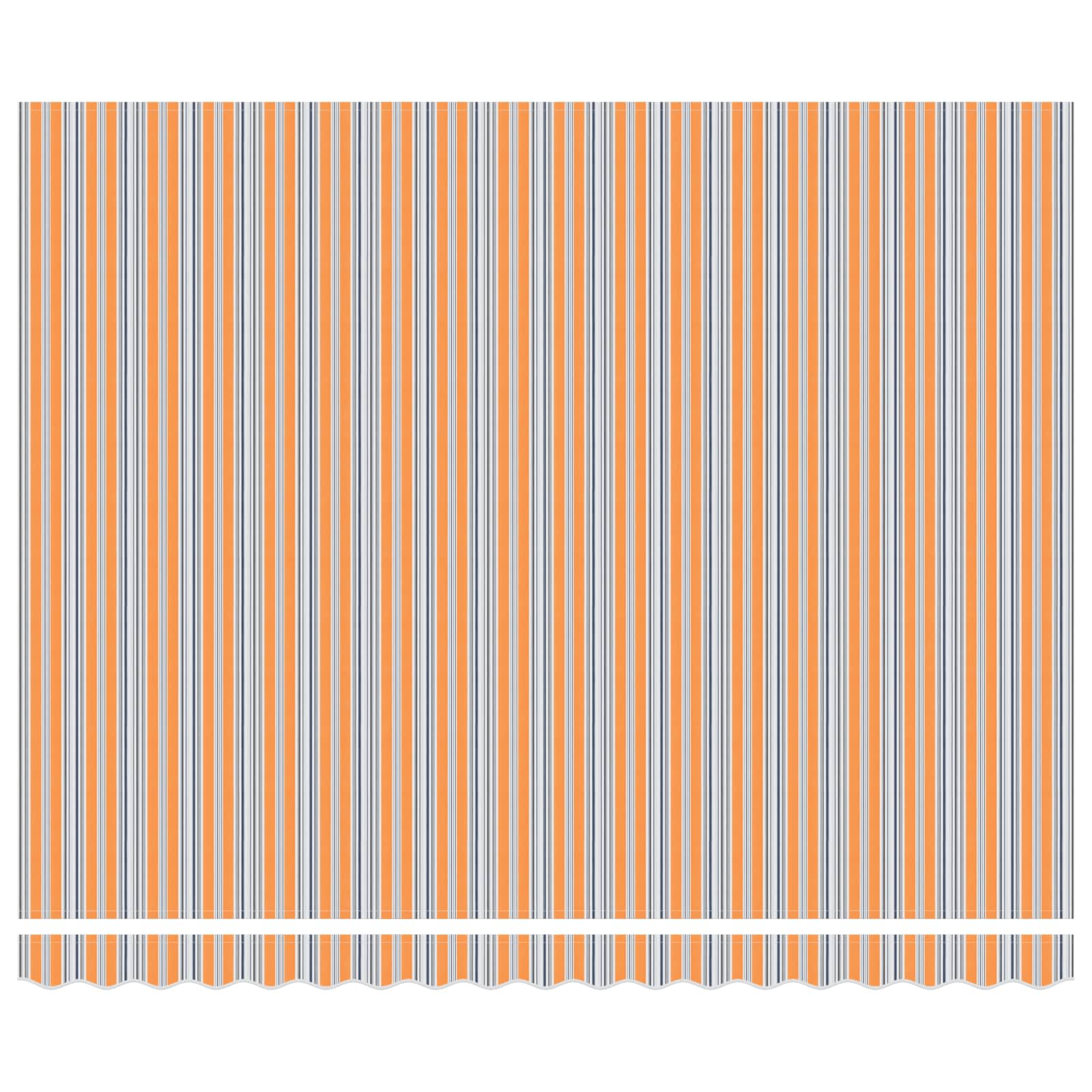 Inklapbaar Zonnescherm Oranje en Grijs 400 × 300 cm is nu te koop bij PeponiXL, paradijselijk wonen!
