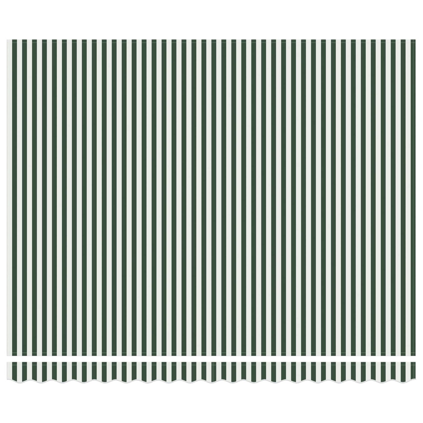 Inklapbaar Zonnescherm Groen en Wit 4 × 3 m Canvas en Aluminium is nu te koop bij PeponiXL, paradijselijk wonen!