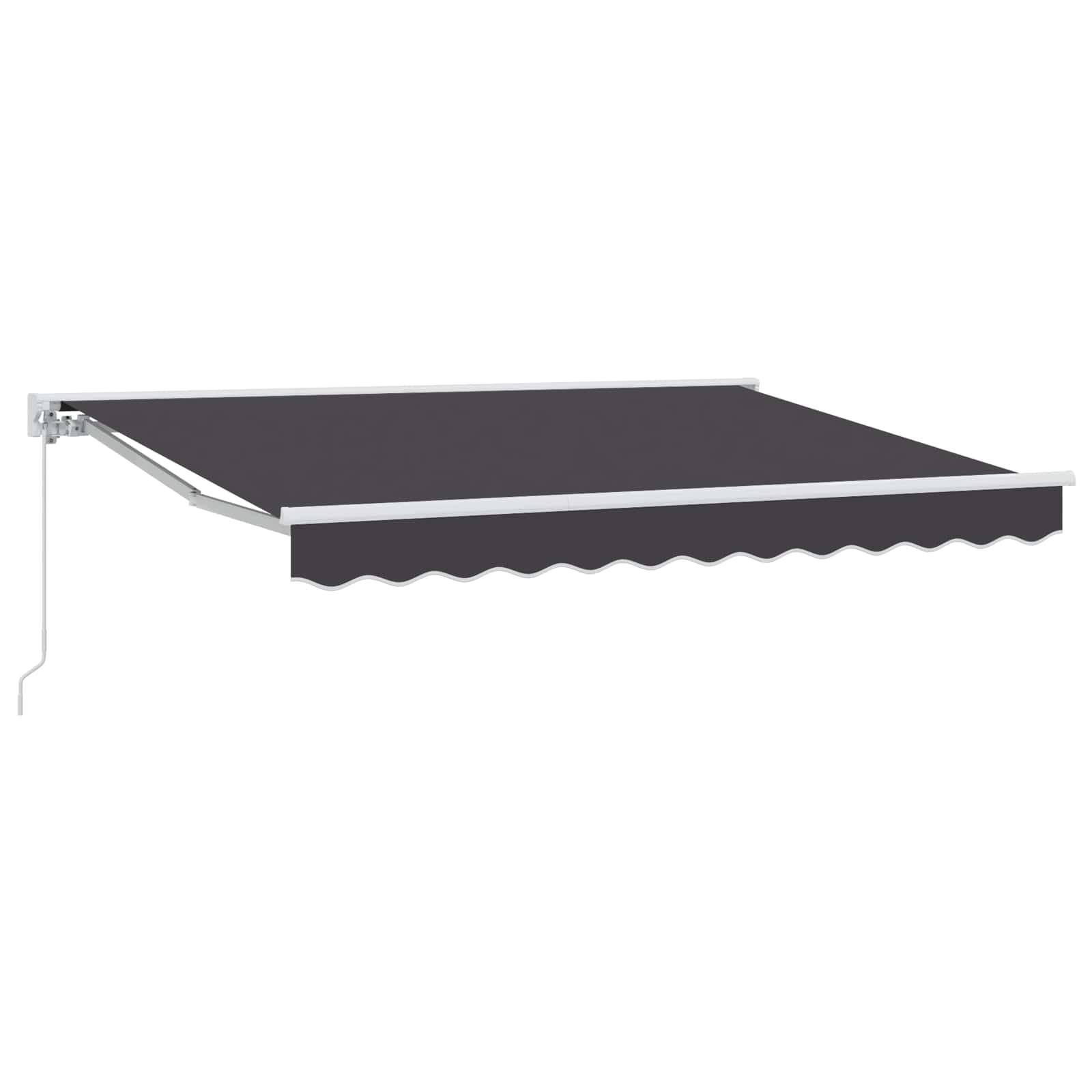 Handmatig uitschuifbare luifel Antracietkleurig 3 x 2,5 m is nu te koop bij PeponiXL, paradijselijk wonen!