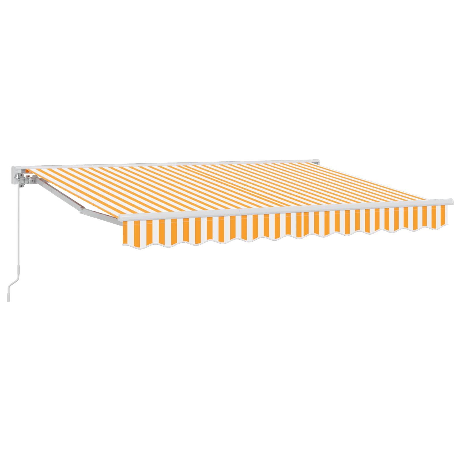 Handmatig uitschuifbare luifel Oranje 3,5 x 2,5 m is nu te koop bij PeponiXL, paradijselijk wonen!