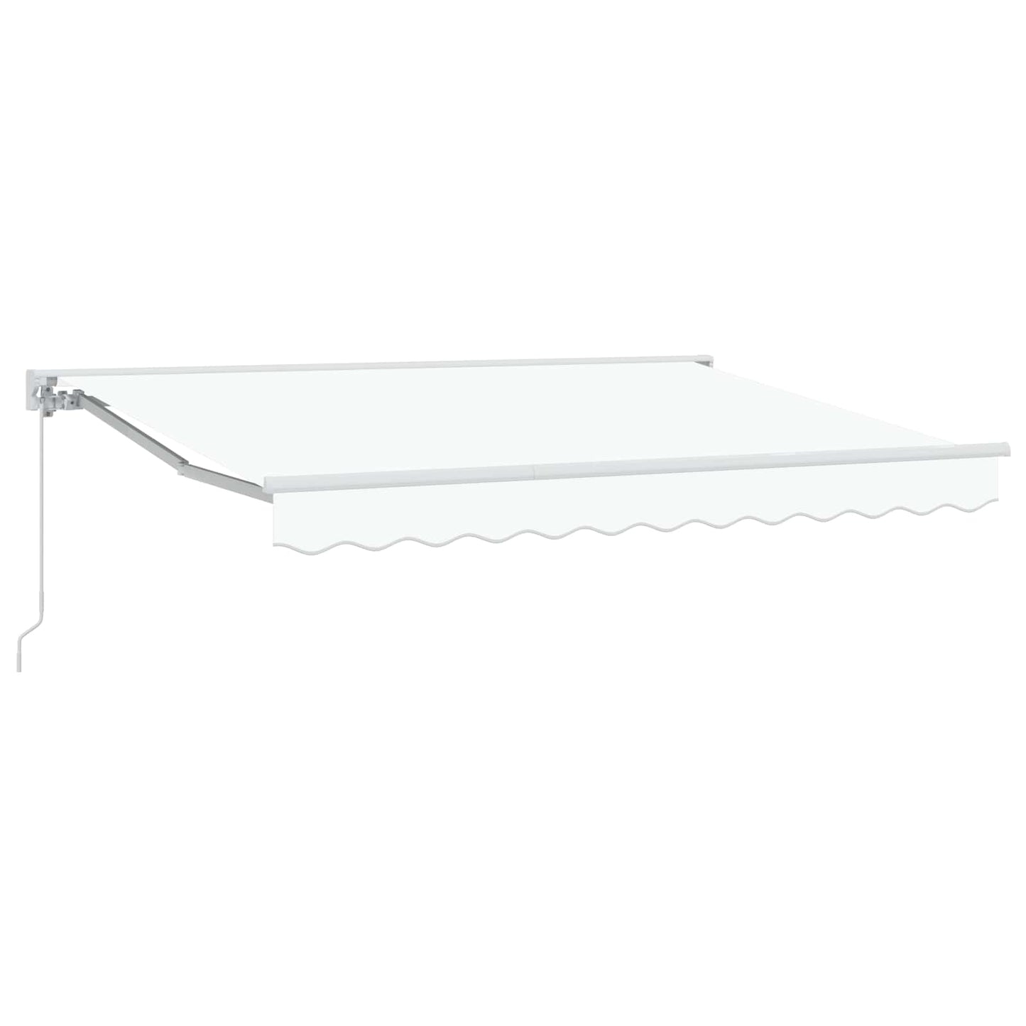 Handmatig uitschuifbare luifel Wit 3,5 x 2,5 m is nu te koop bij PeponiXL, paradijselijk wonen!
