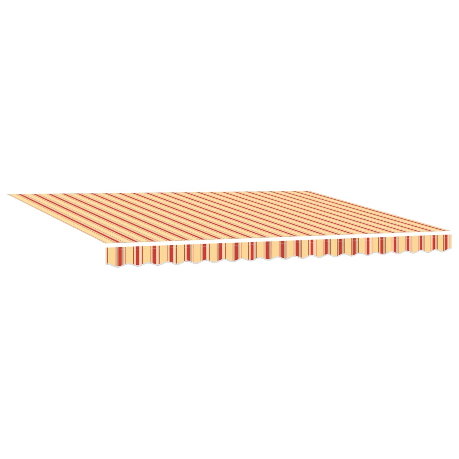 Handmatig uitschuifbare luifel Geel en Oranje 4,5 × 3 m is nu te koop bij PeponiXL, paradijselijk wonen!