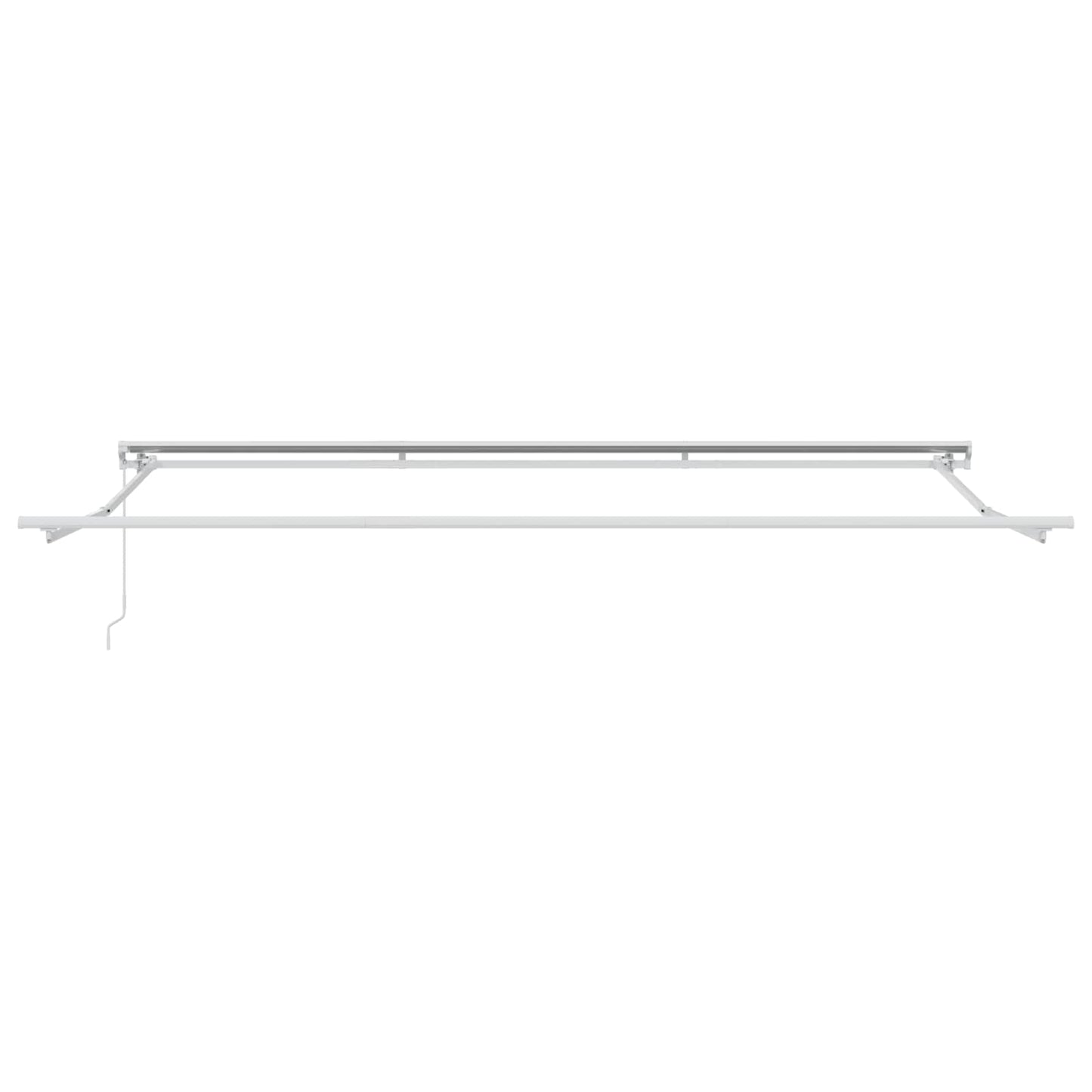 Handmatig uitschuifbare luifel Wit 4,5 × 3 m is nu te koop bij PeponiXL, paradijselijk wonen!