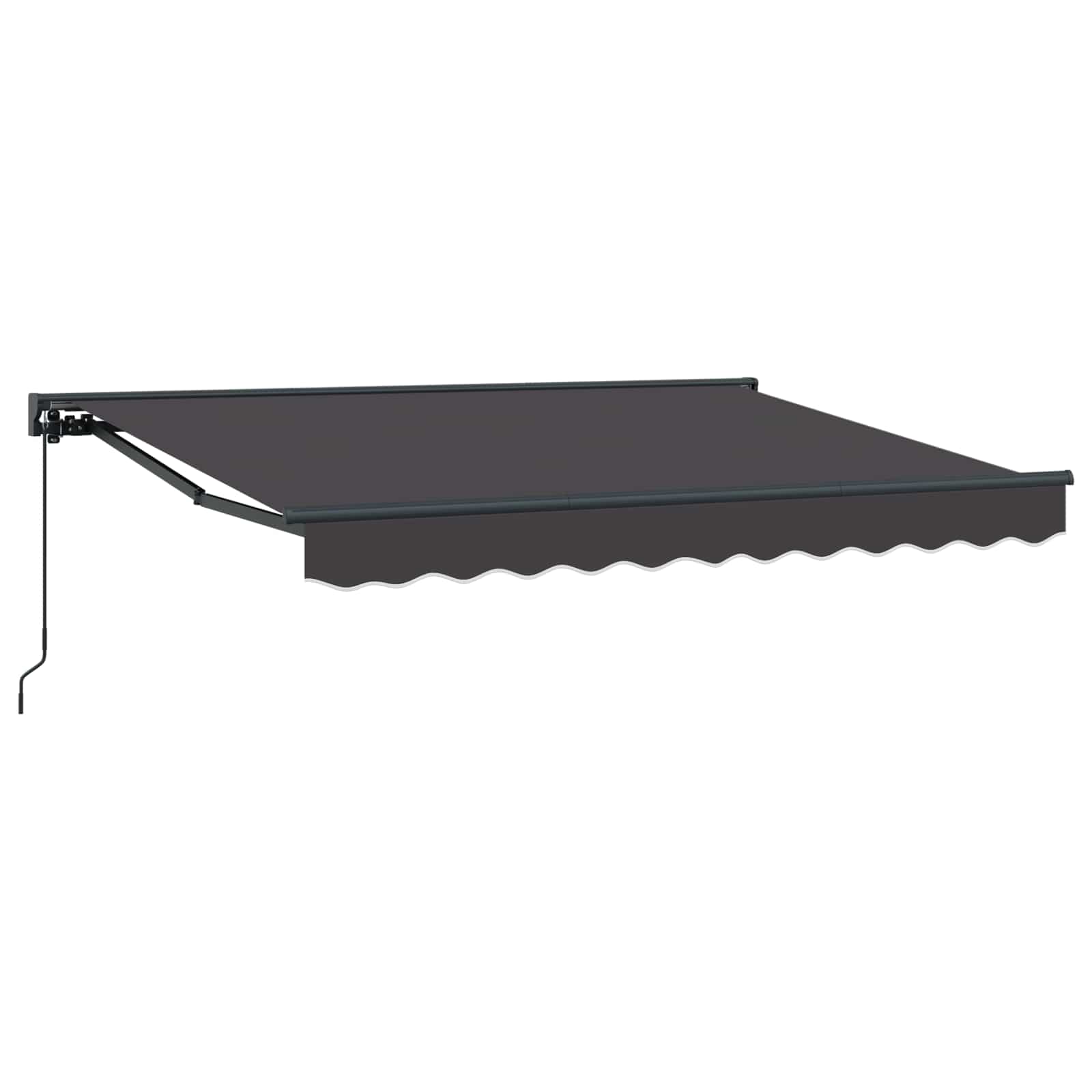 Handmatig uitschuifbare luifel Antracietkleurig 2,5 x 2 m is nu te koop bij PeponiXL, paradijselijk wonen!