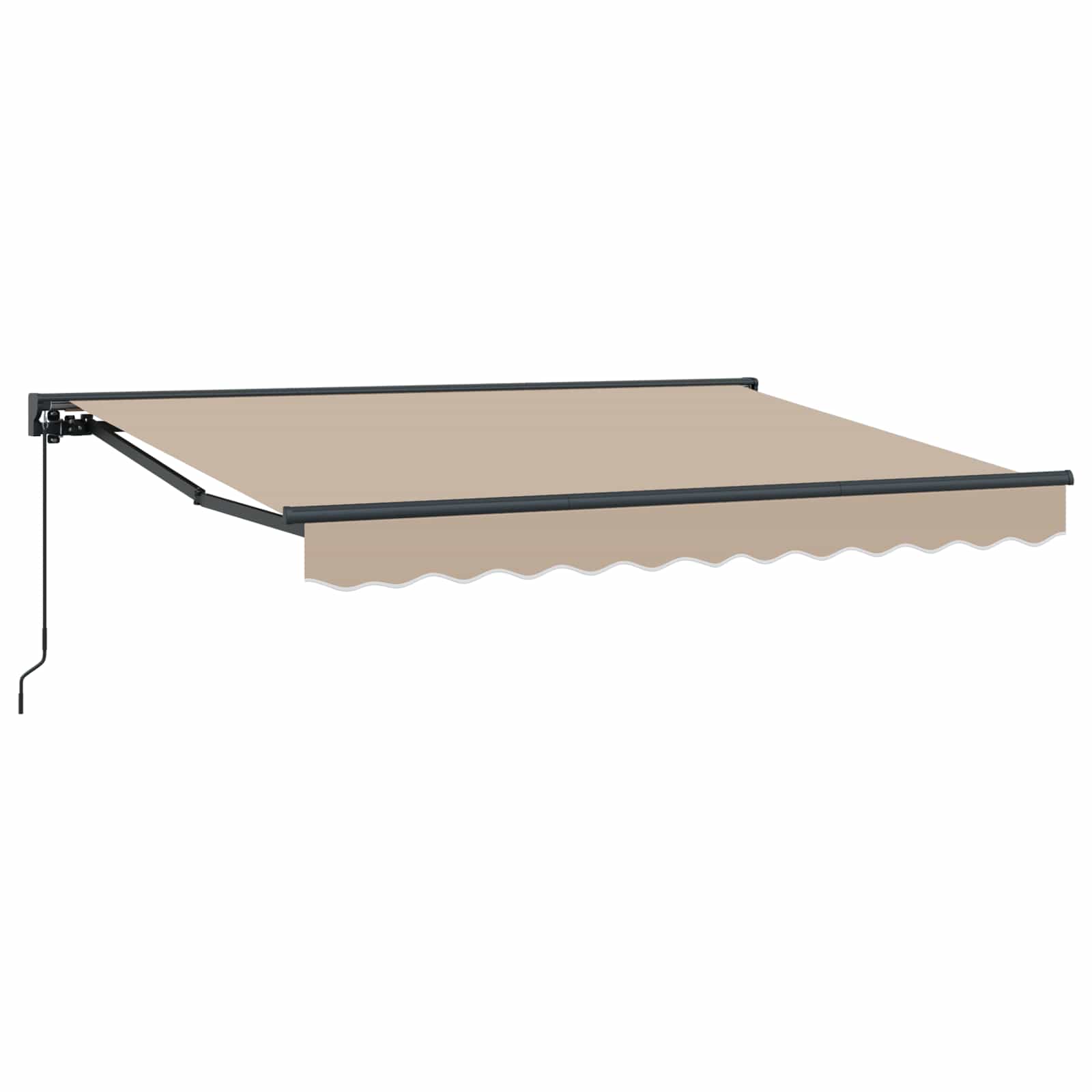 Handmatig uitschuifbare luifel Beige 2,5 x 2 m is nu te koop bij PeponiXL, paradijselijk wonen!