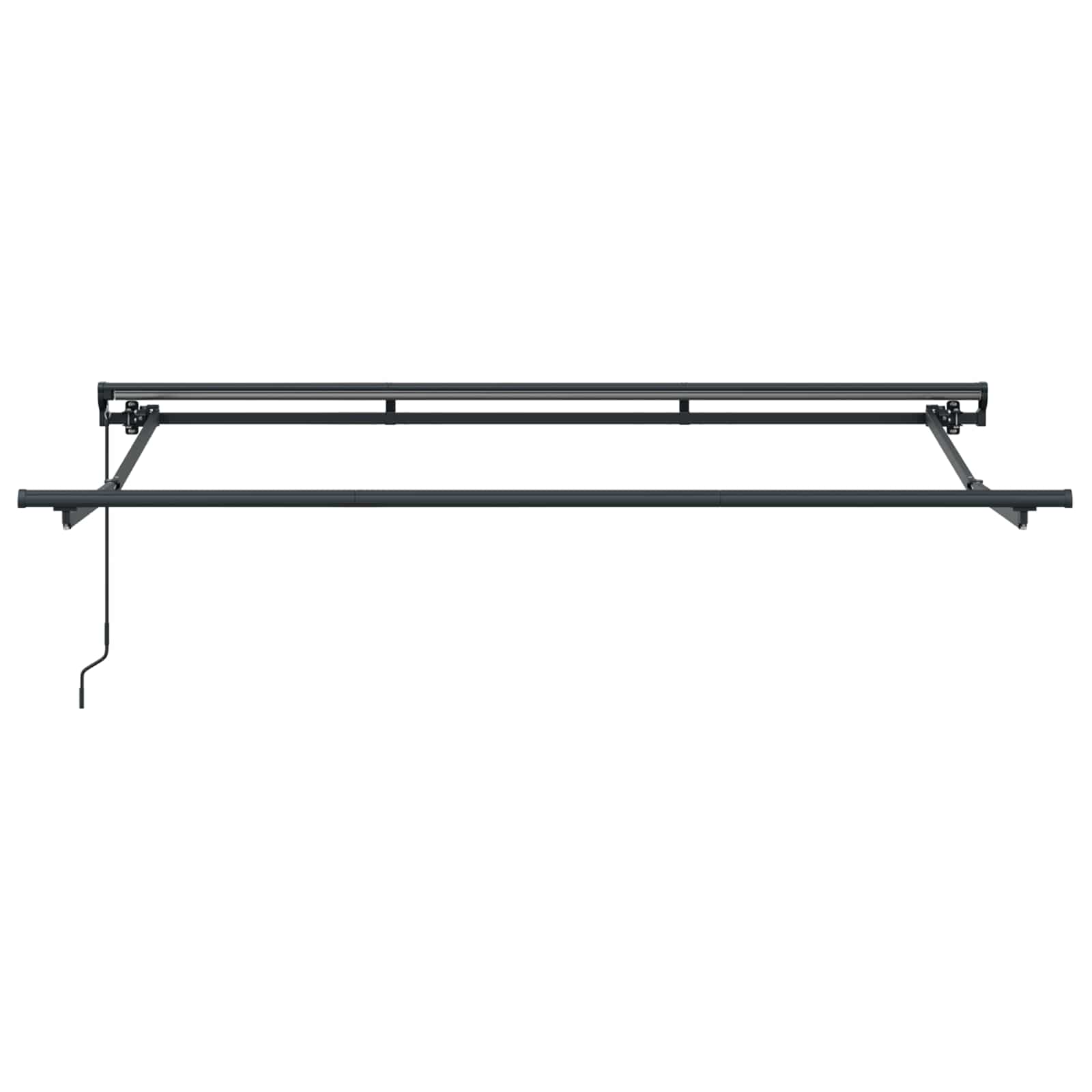 Handmatig uitschuifbare luifel Wit 2,5 x 2 m is nu te koop bij PeponiXL, paradijselijk wonen!