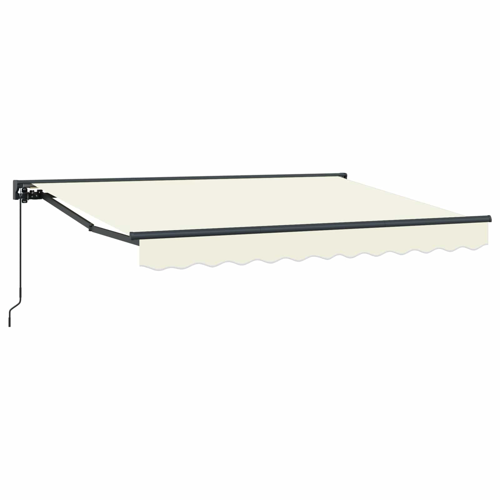 Handmatig uitschuifbare luifel Crèmekleurig 3 x 2 m is nu te koop bij PeponiXL, paradijselijk wonen!