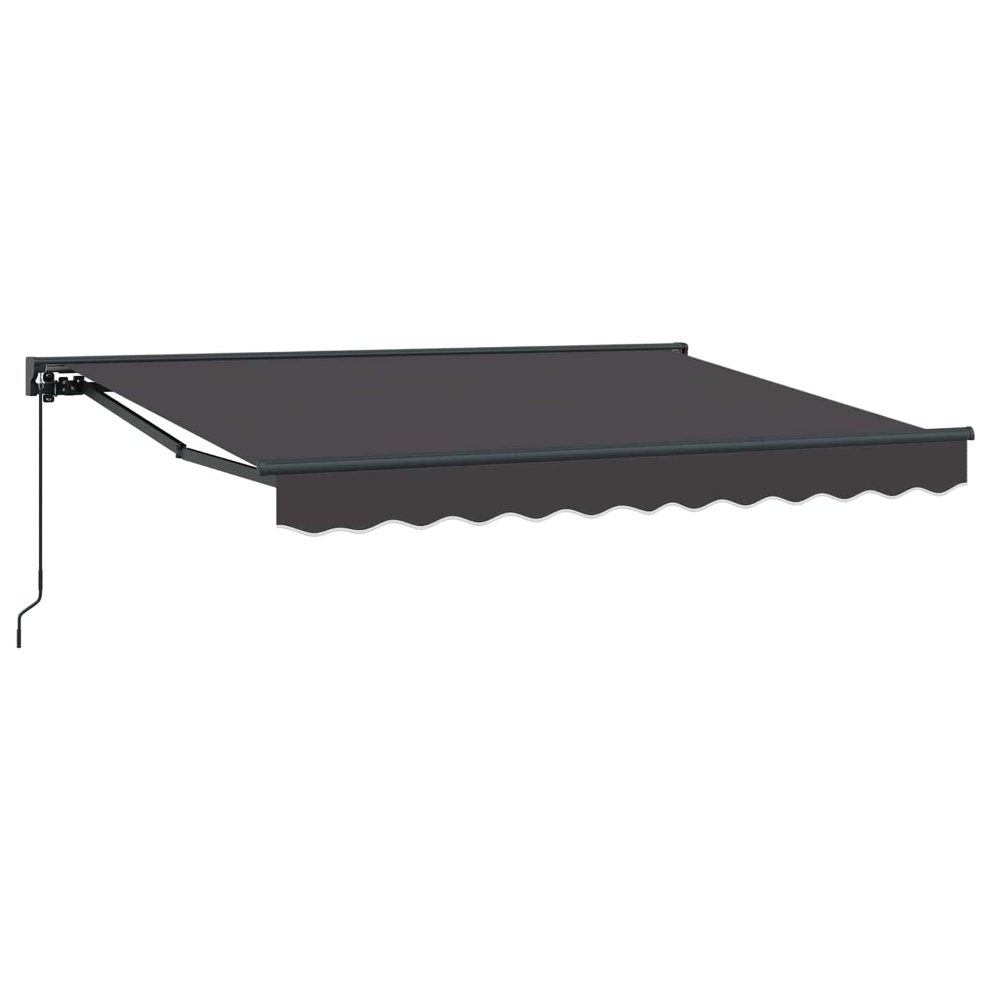 Handmatig uitschuifbare luifel Antracietkleurig 3 x 2 m is nu te koop bij PeponiXL, paradijselijk wonen!