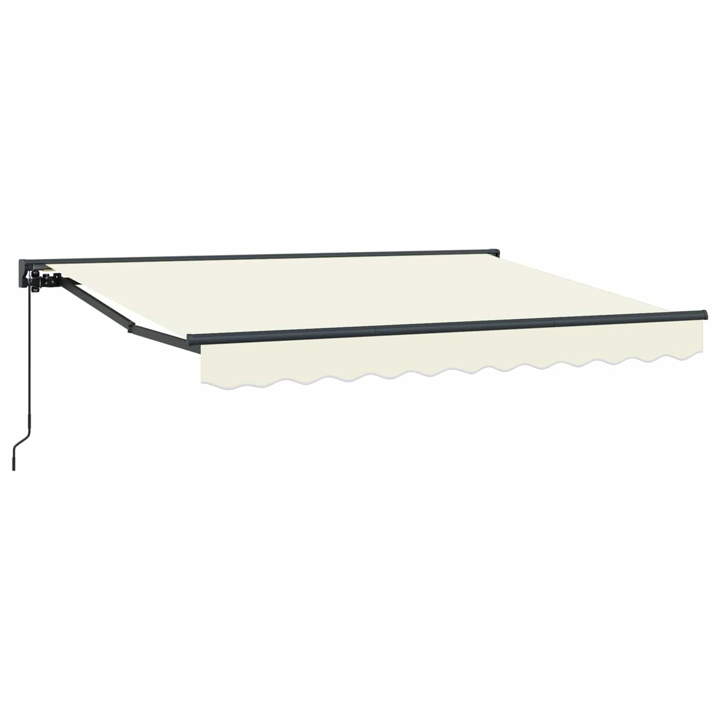 Handmatig uitschuifbare luifel Crèmekleurig 3,5 x 2 m is nu te koop bij PeponiXL, paradijselijk wonen!
