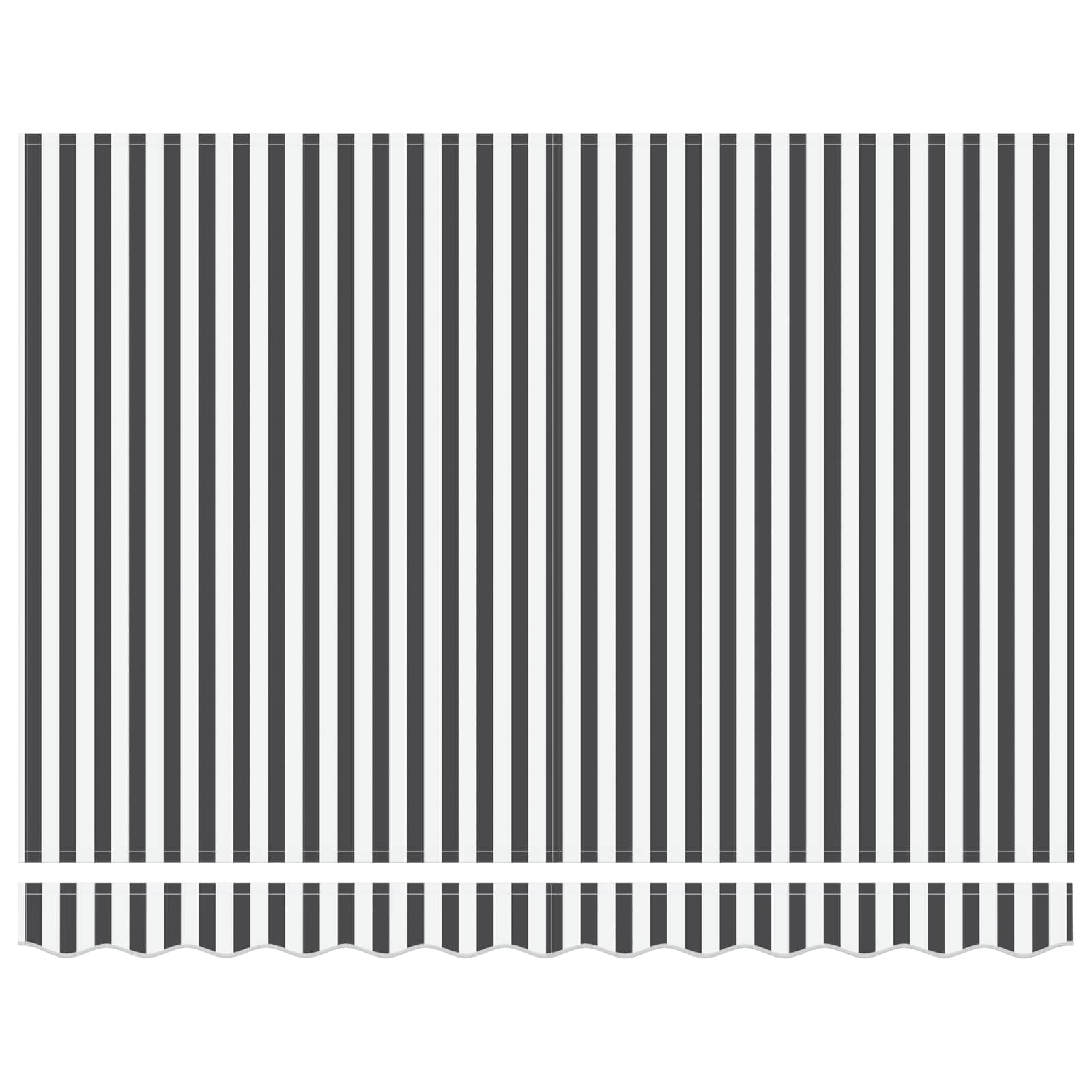 Handmatig uitschuifbare luifel Antraciet en Wit 3,5 x 2 m is nu te koop bij PeponiXL, paradijselijk wonen!
