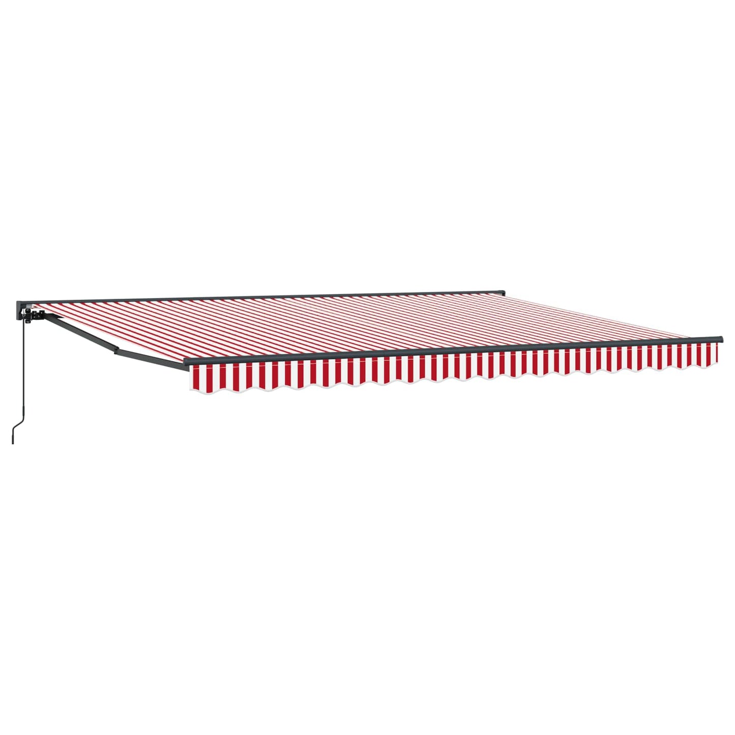 Handmatig uitschuifbare luifel Rood en Wit 5 × 3,5 m is nu te koop bij PeponiXL, paradijselijk wonen!