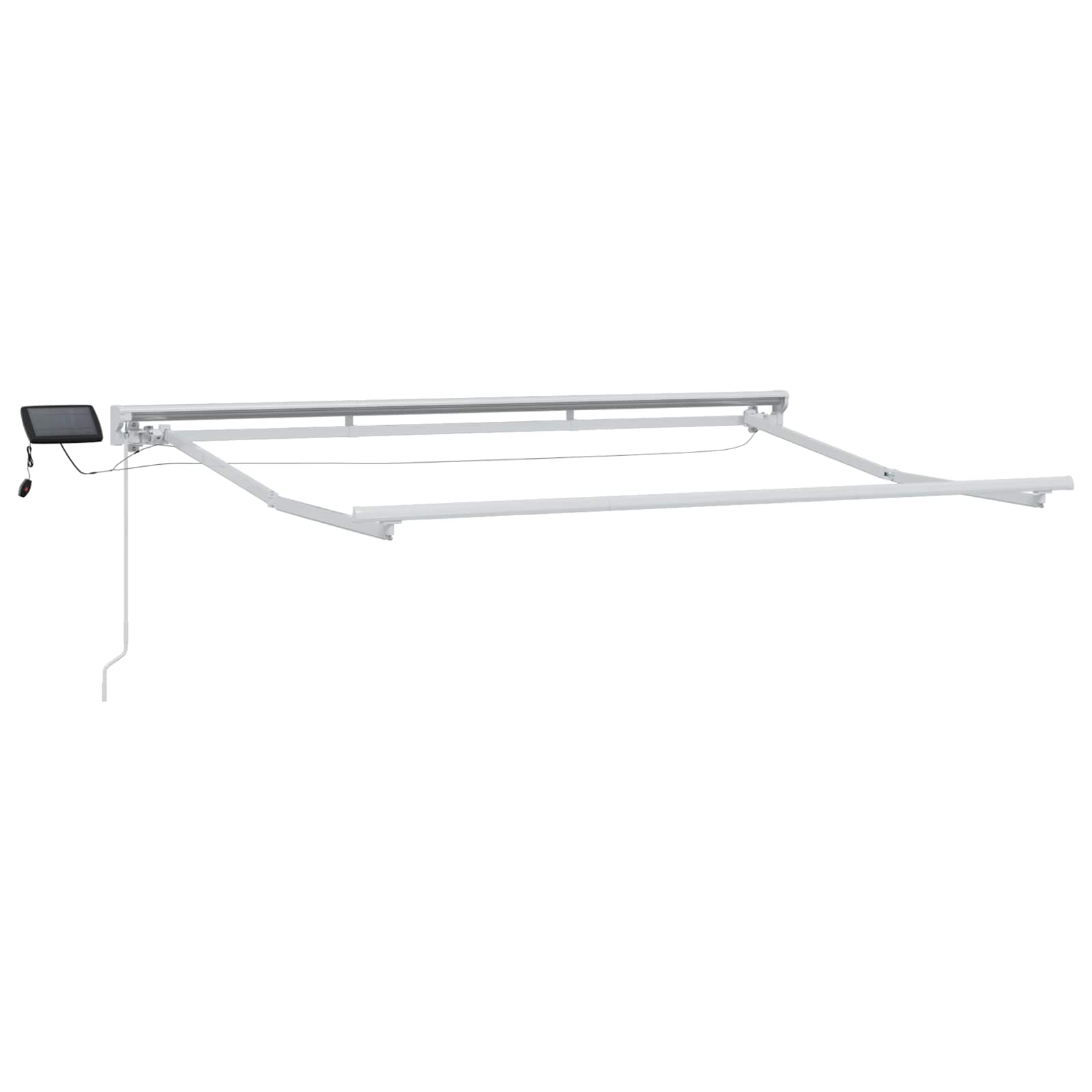 Handmatige Luifelhouder met LED's Antraciet en Wit 3 x 2,5 m is nu te koop bij PeponiXL, paradijselijk wonen!