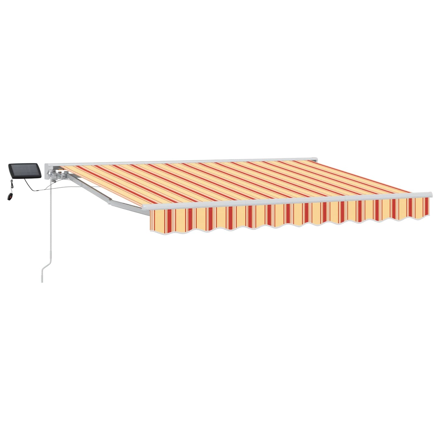 Handmatige Luifelhouder met LED's Geel, Oranje en Wit 3 x 2,5 m is nu te koop bij PeponiXL, paradijselijk wonen!