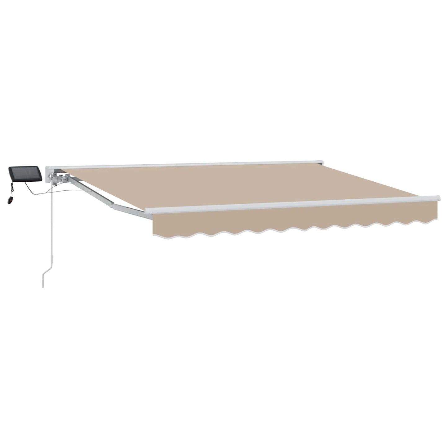 Handmatige Luifelhouder met LED's Beige en Wit 3 x 2,5 m is nu te koop bij PeponiXL, paradijselijk wonen!