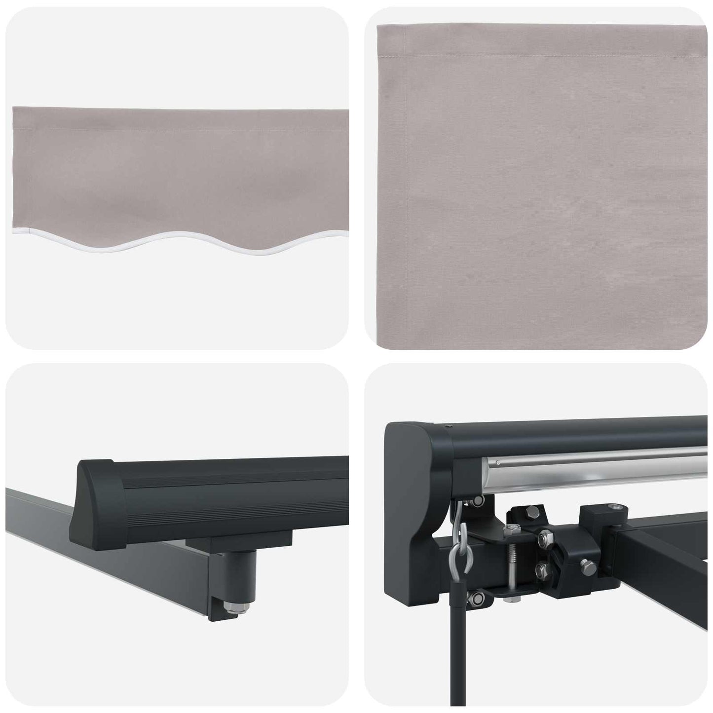 Handmatige Luifelhouder met LED's 3 x 2 m